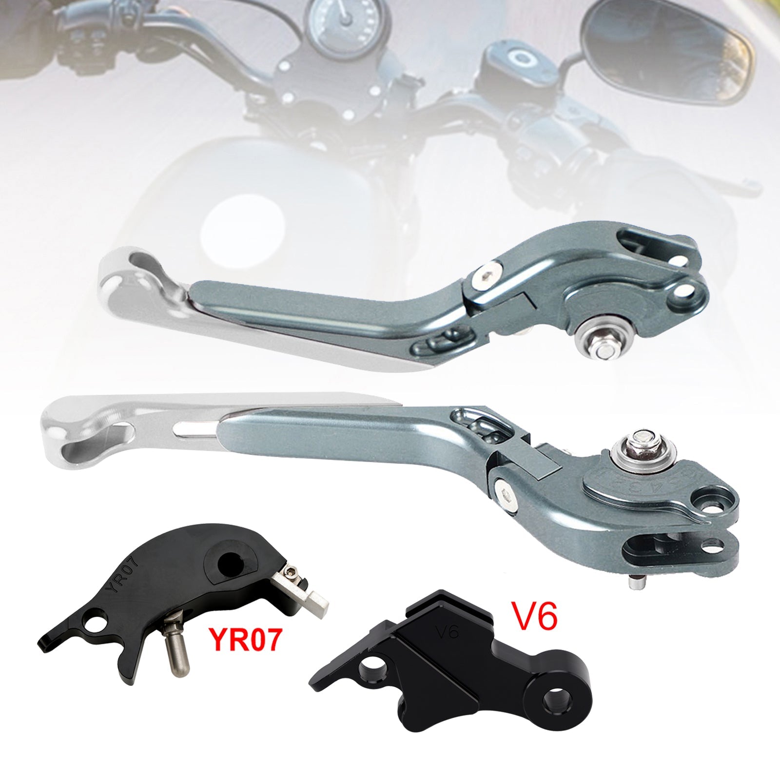 Levier de frein et d'embrayage réglable compatible avec YAMAHA XSR900 XSR900GP MT-09 2024-2025