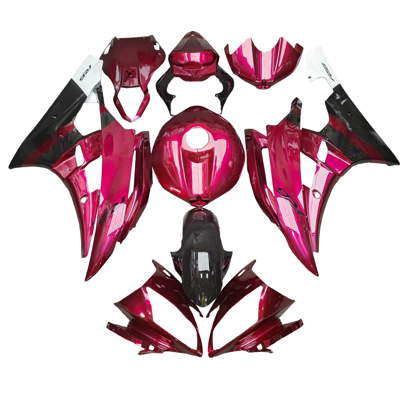 Kit carenatura iniettata in plastica ABS per Yamaha YZFR6 YZF-R6 2006-2007