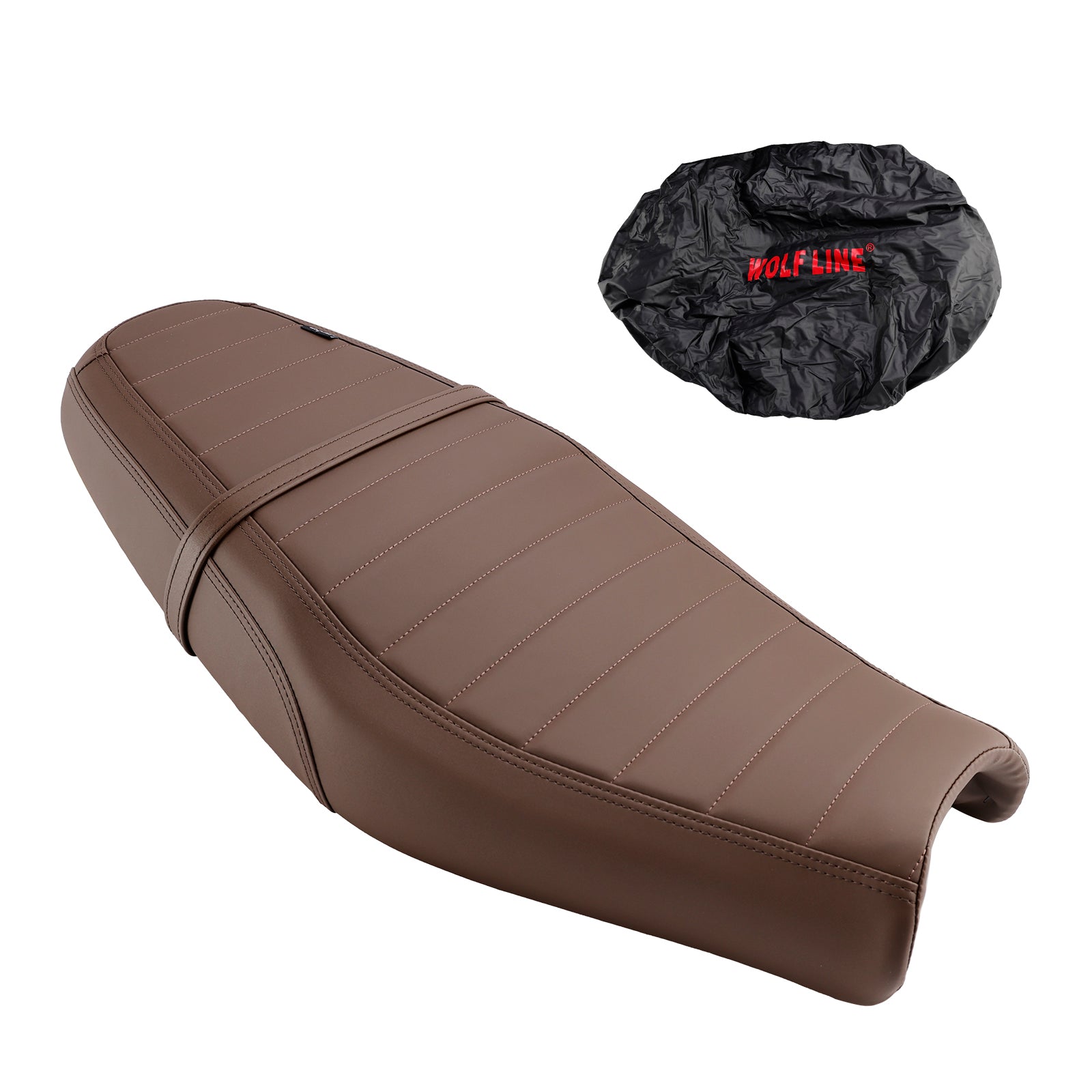 Coussin de siège passager avant et arrière inférieur noir pour Street Twin Speed Twin BrownC