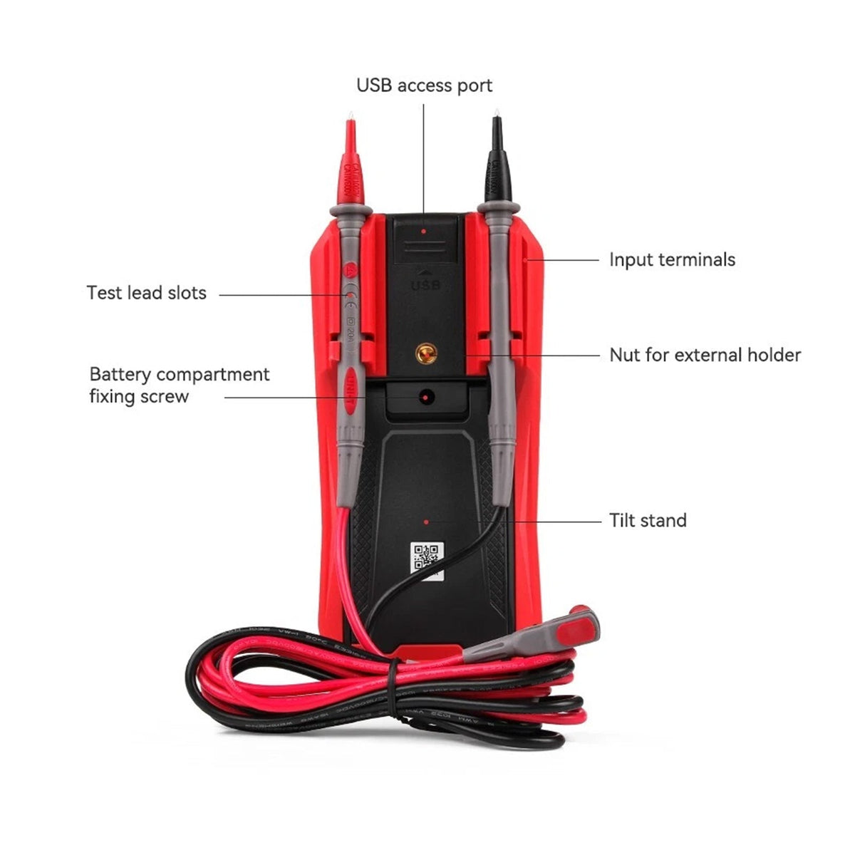 UT61B+ digitale multimeter: AC/DC-spannings-, stroom-, weerstands- en capaciteitstester