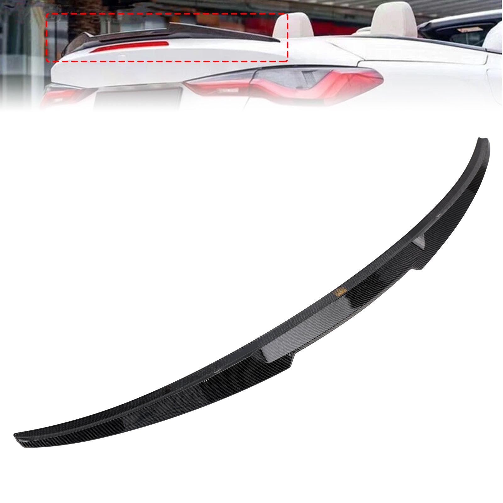 Spoiler posteriore in fibra di carbonio per BMW Serie 4 G23 Convertibile 21-24 stile M4