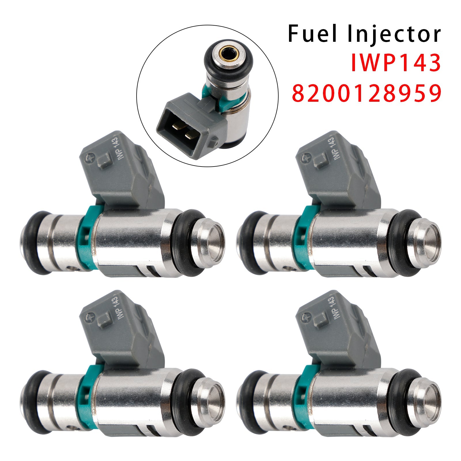 4 Inyectores de Combustible para Renault Clio Scenic Megane Nissan Platina Aprio IWP143
