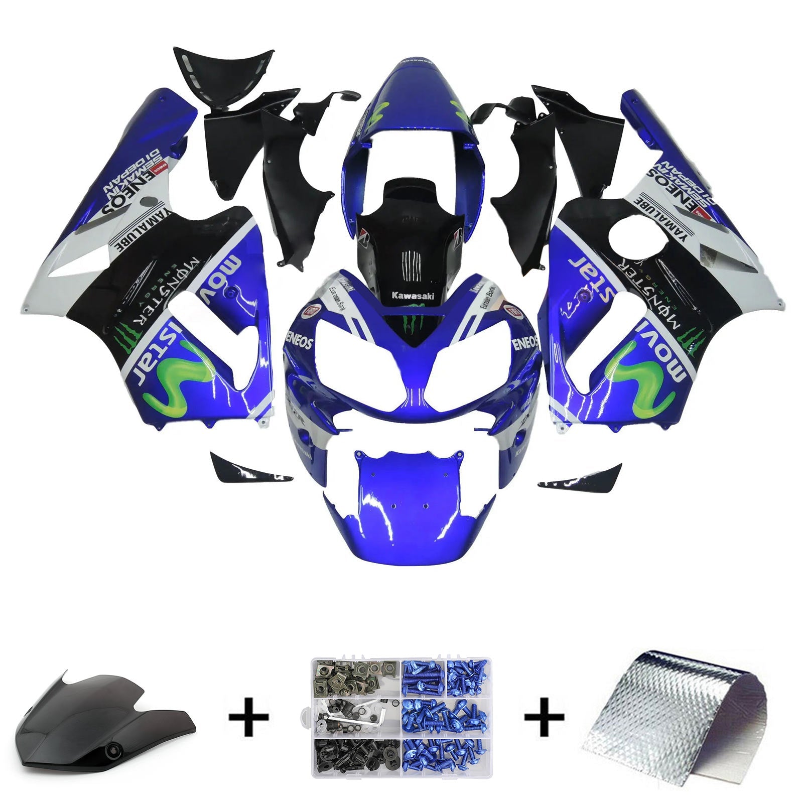 2002-2005 KAWASAKI ZX12R KIT Injekcije Carrosserie ABS