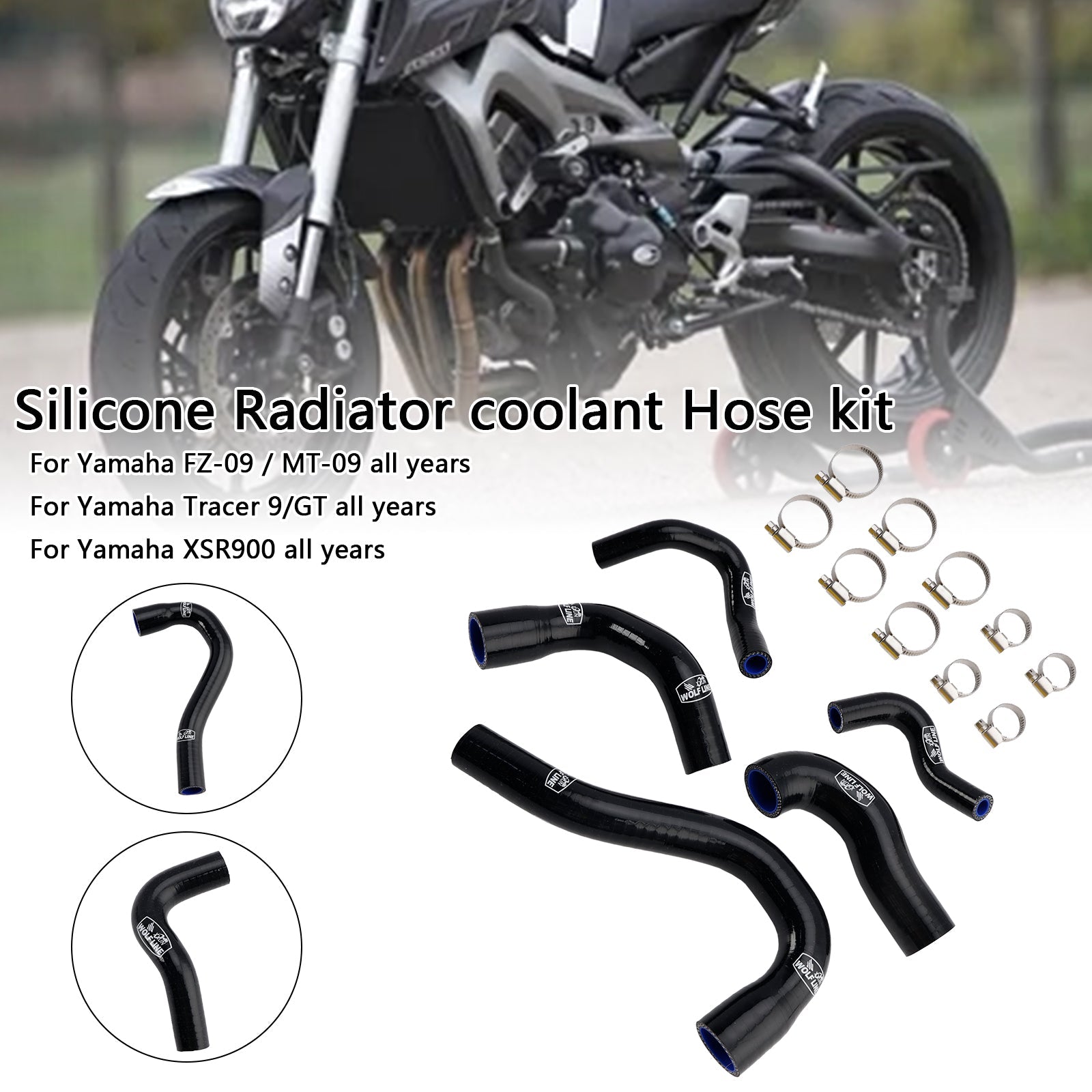Líquido de enfriamiento de silicona para Yamaha MT-09 XSR900 Tracer 9/GT cada año