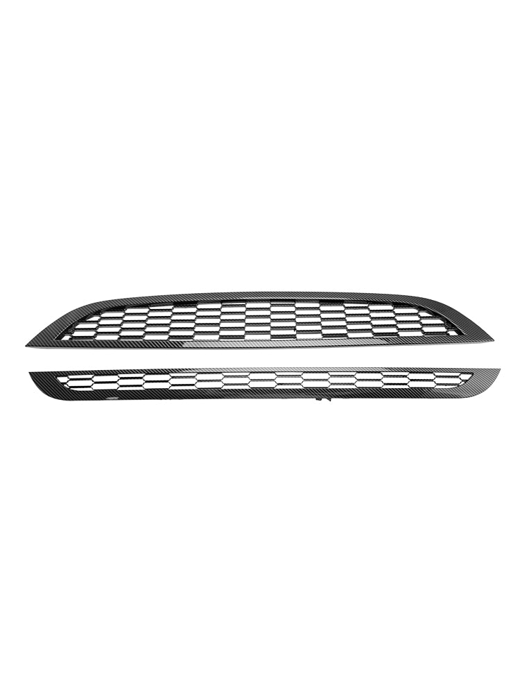 Parrilla frontal de panal de 2 piezas para Mini Cooper R50 R52 R53 2002-2006