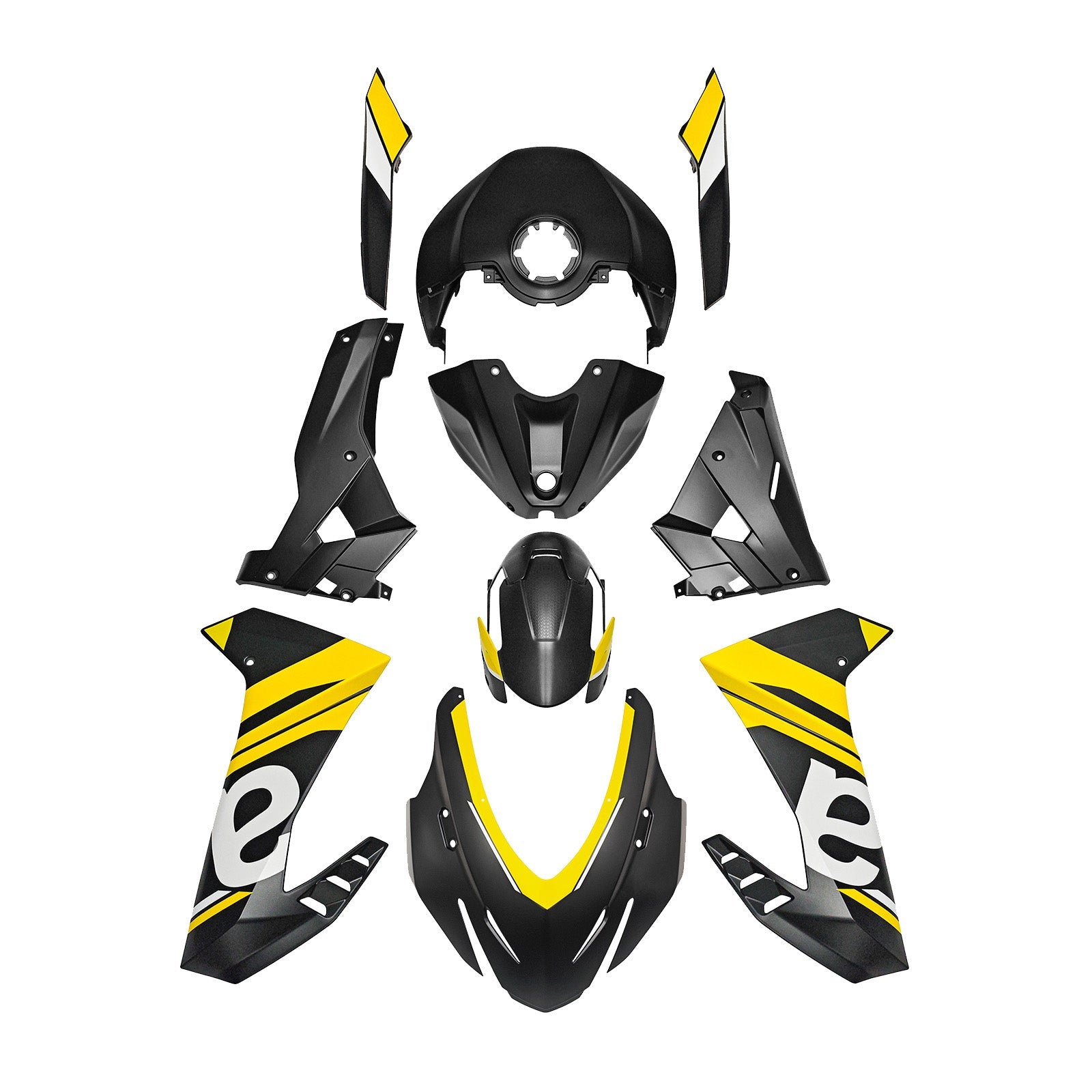 ABS-muovinen korisarja, joka on injektoitu Aprilia RS457 2024-2025 09#