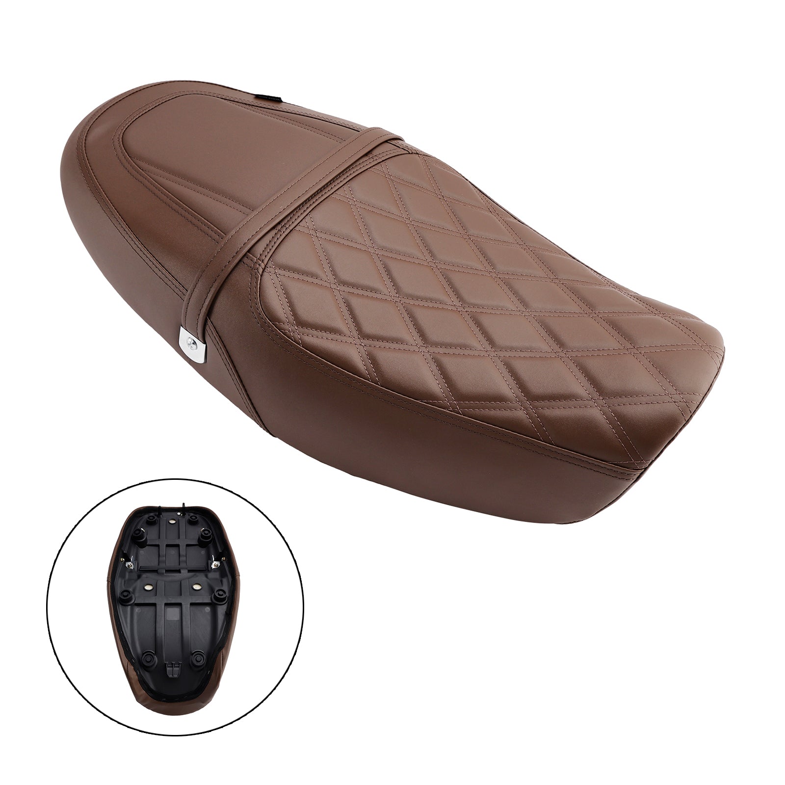 Selle pilote/passager complète coussinée Kawasaki Z900Rs 2018-2024, verte