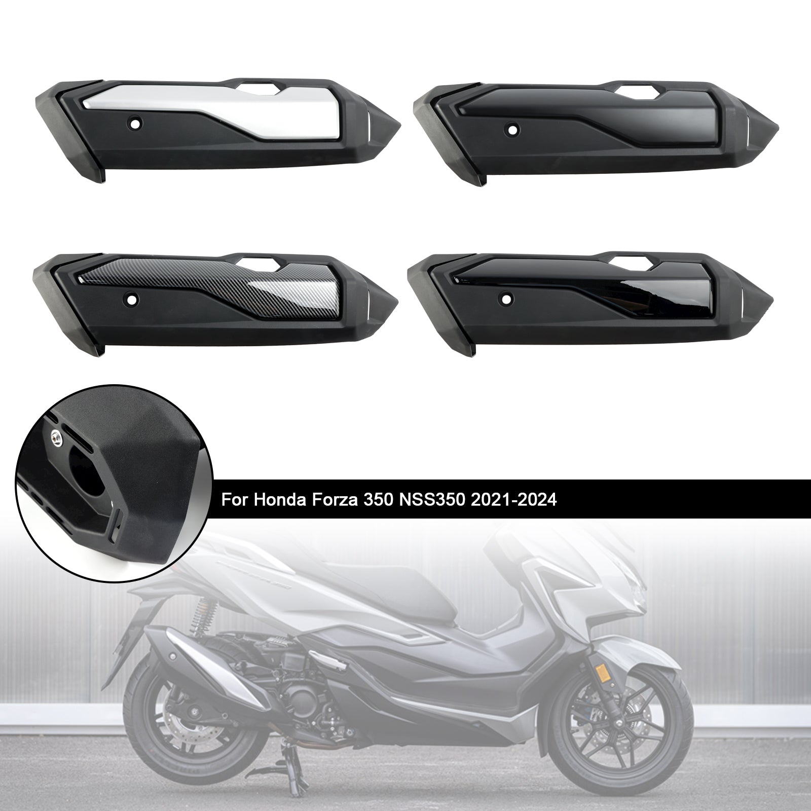 Shell di protezione dello scudo termico della Honda Forza Forza 350 NSS350 2021-2024 scarico