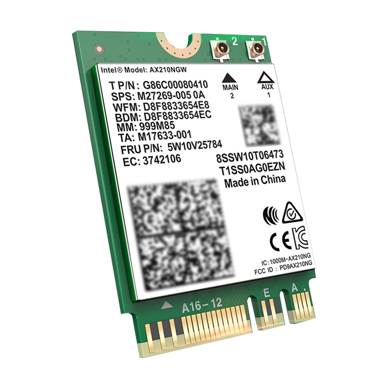 AX210 Bluetooth 5374 Mbps Module Card Gigabit High Speed Network Compatible Wi-Fi 6