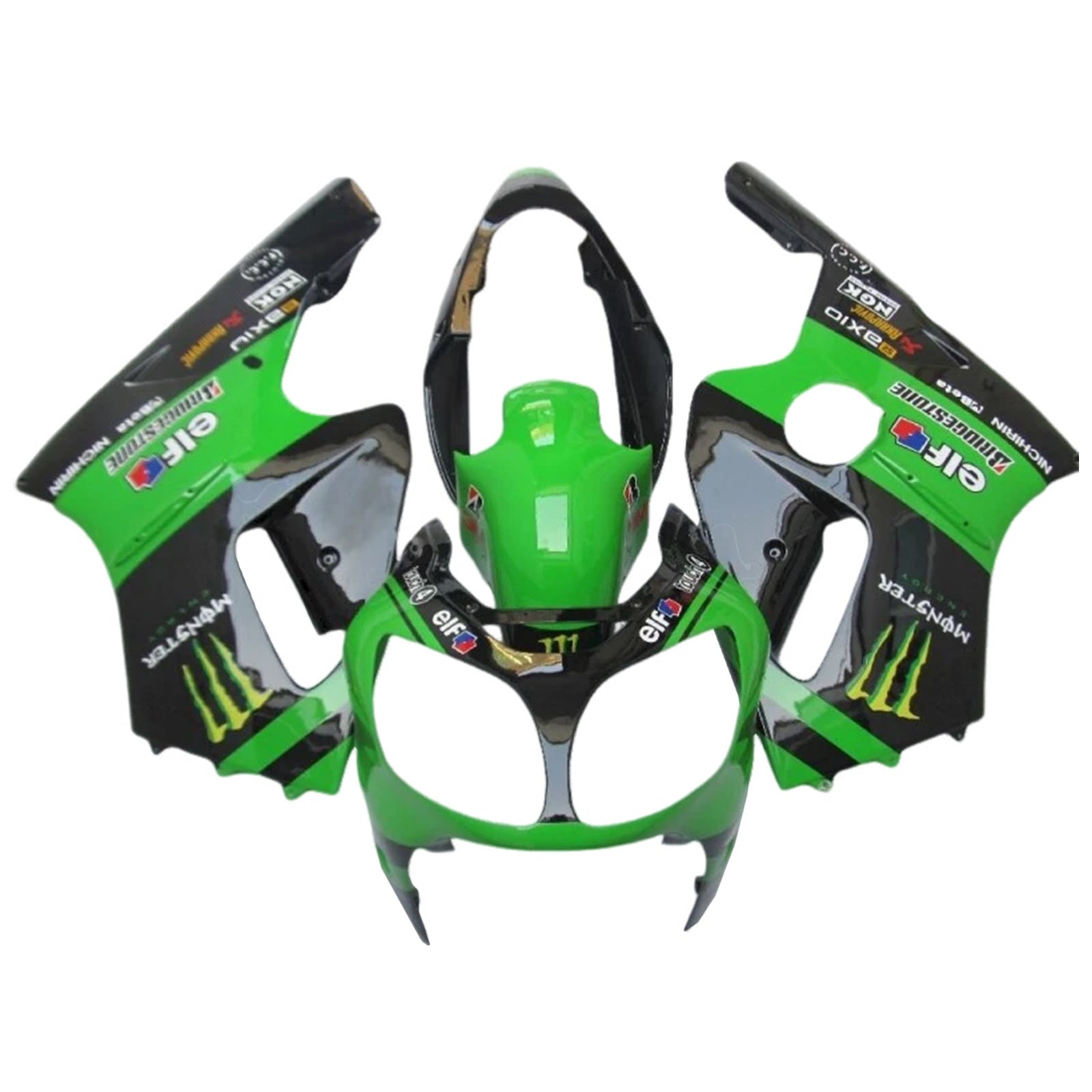 2000-2001 Kawasaki ZX12R injectiekuipset ABS kunststof carrosserie