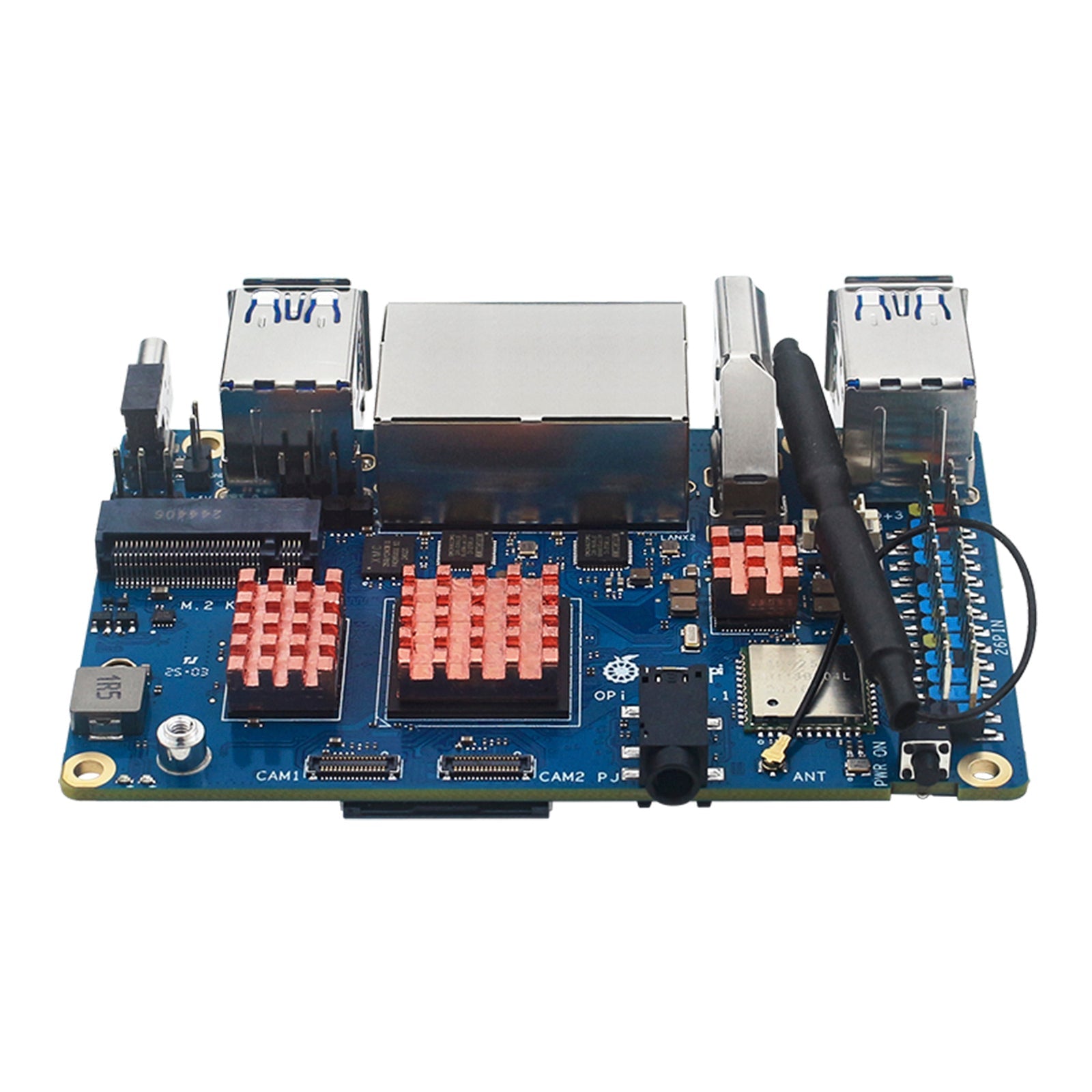 Radiatore Orange PI RV2, scheda di sviluppo, dissipatore termico in rame puro, dispositivo di raffreddamento adesivo