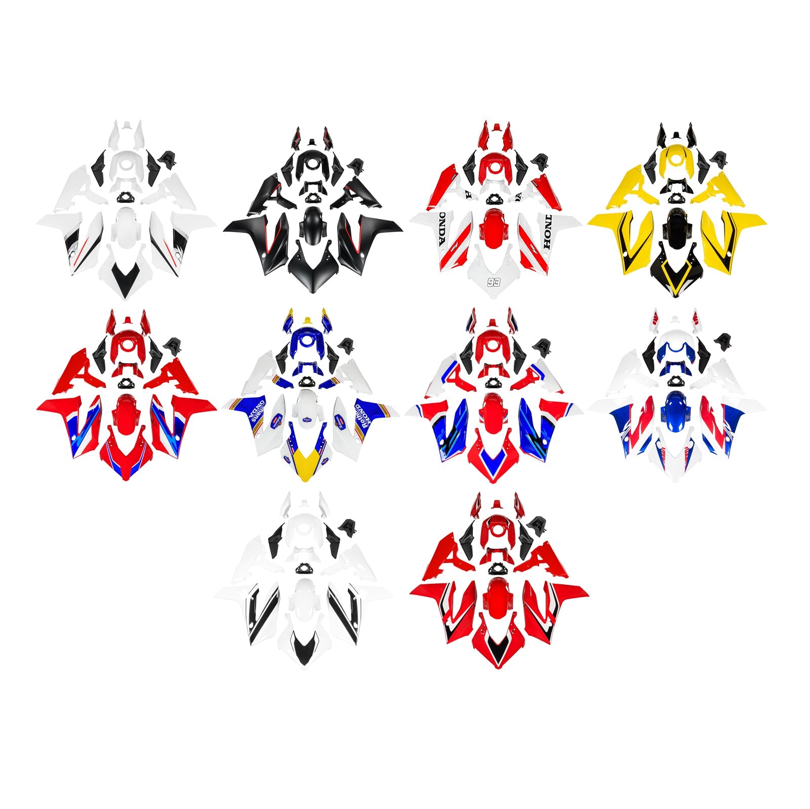 Kit de carénage de carrosserie en plastique ABS injecté pour Honda CBR650R 2024-2025