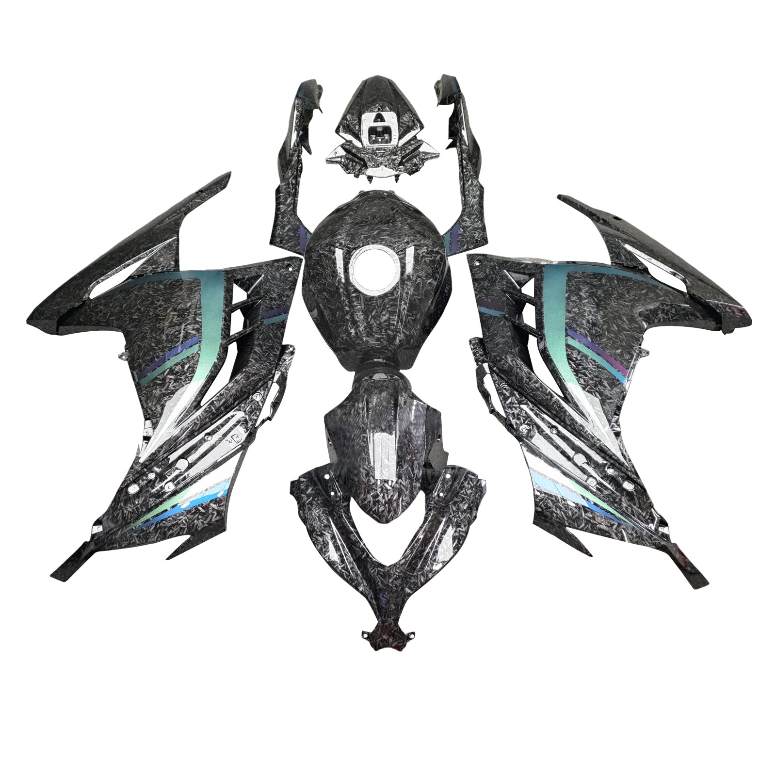 Kit di carenatura a iniezione, carrozzeria in plastica ABS per Kawasaki EX300 Ninja300 2013-2024