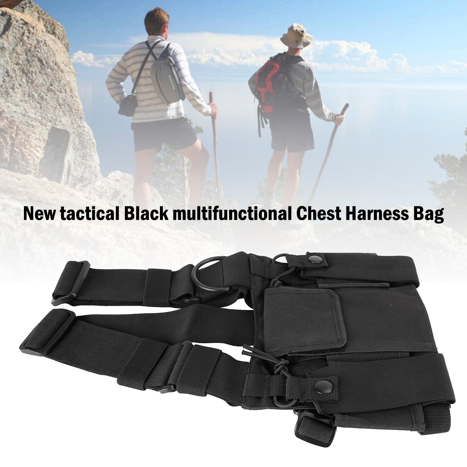 Field Operations Radio Neuf Tactical Multifonctionnel Poitrine Harnais Sac