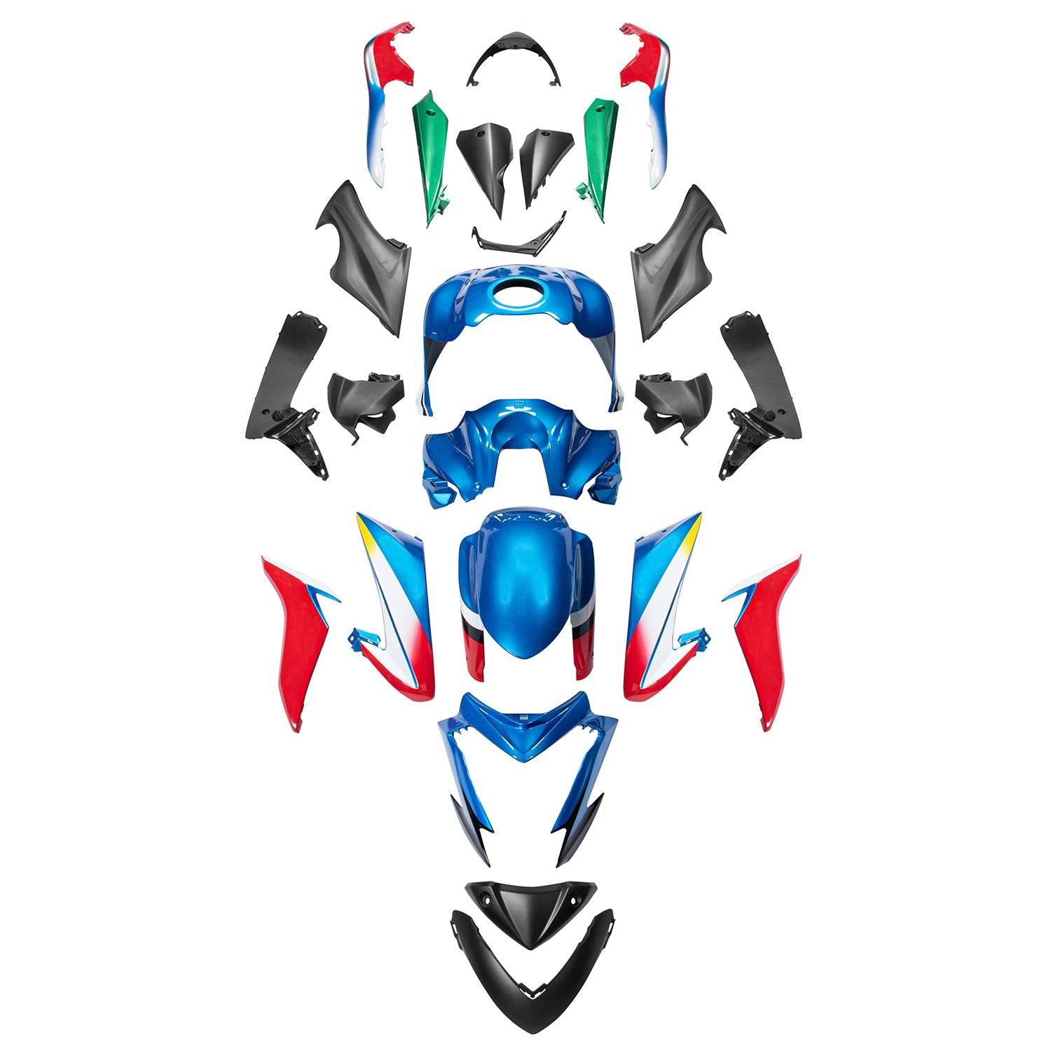 Plastični komplet za telo za telo, ki je injiciran za Suzuki GSX-S 1000 2015-2020 14#