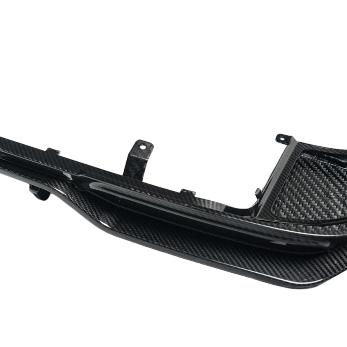 Een diffuserlip van droog koolstofvezel voor de achterbumper, compatibel met de Mercedes-Benz G-Klasse. W465 (vanaf 2025)
