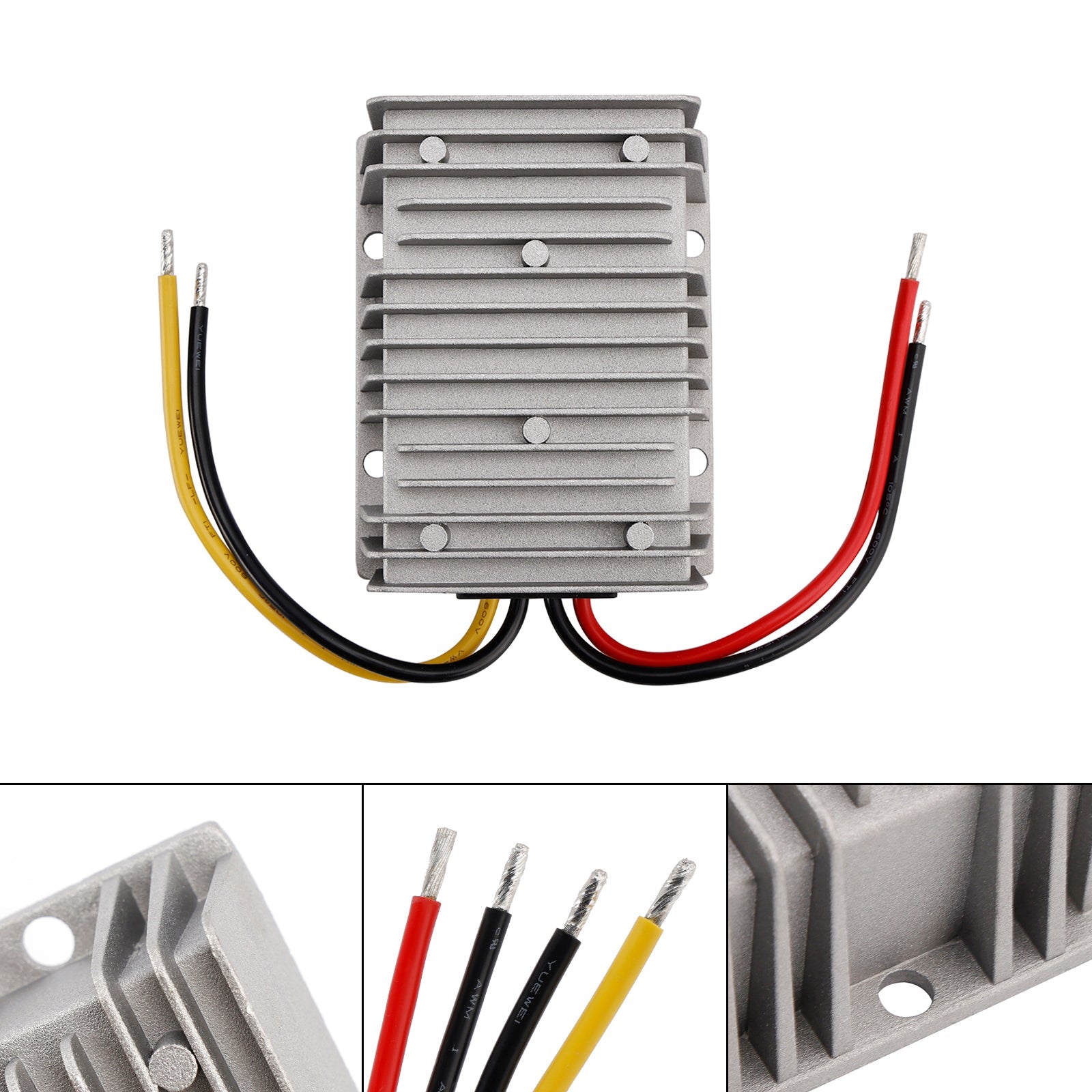 Régulateur d'alimentation de voiture étanche, stabilisateur de tension DC 18-36 V vers DC 24 V 15 A
