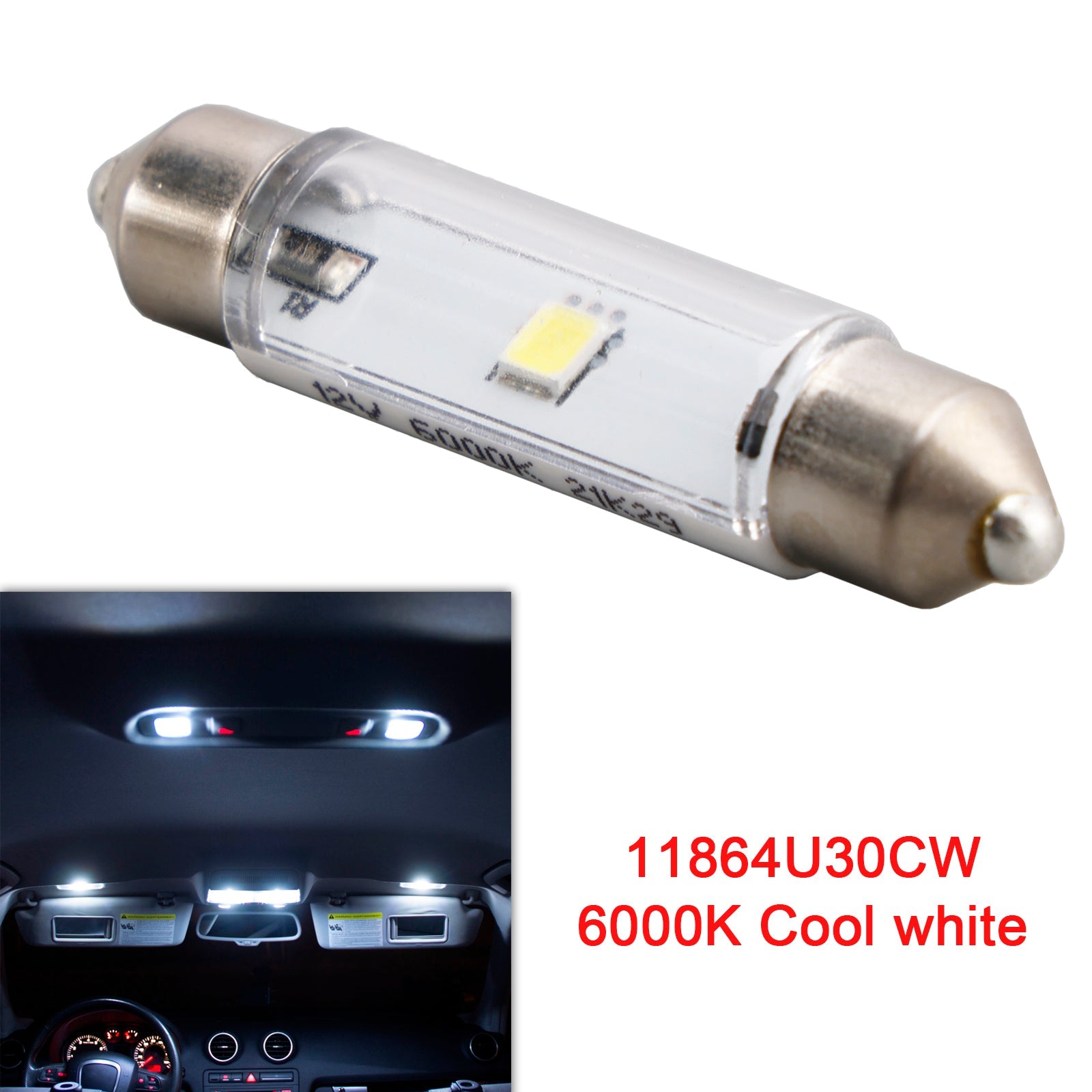 Fearci a LED per Ultinon Pro3000 43 mm 11864U30CW per Philips