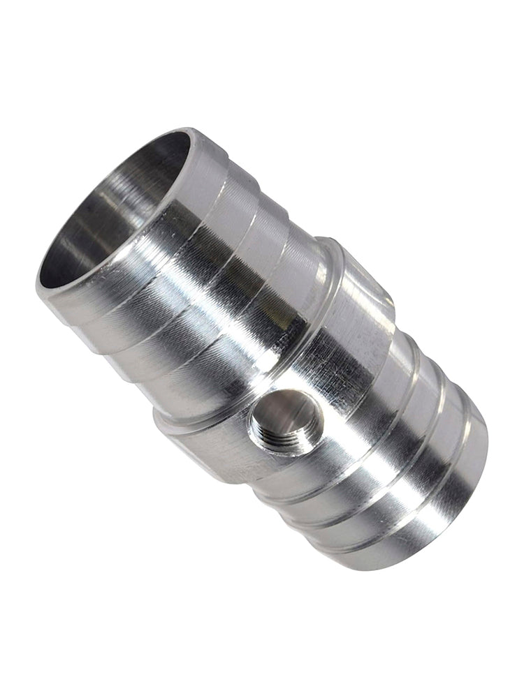 Raccord cannelé pour tuyau de radiateur avec port NPT 1/8"" et adaptateur pour tube vapeur 1-1/4""