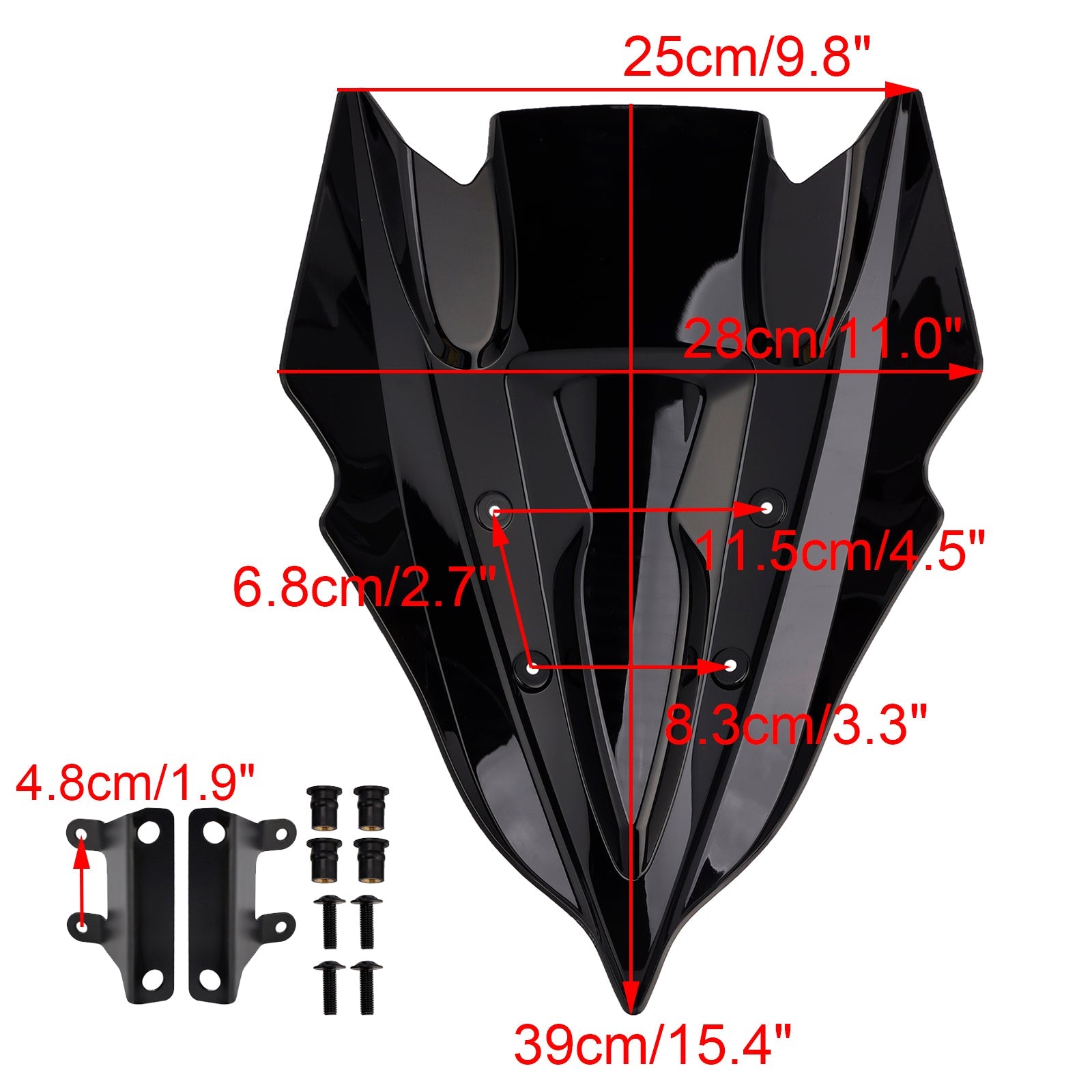 Pare-brise pour KAWASAKI Z500 2024-2025