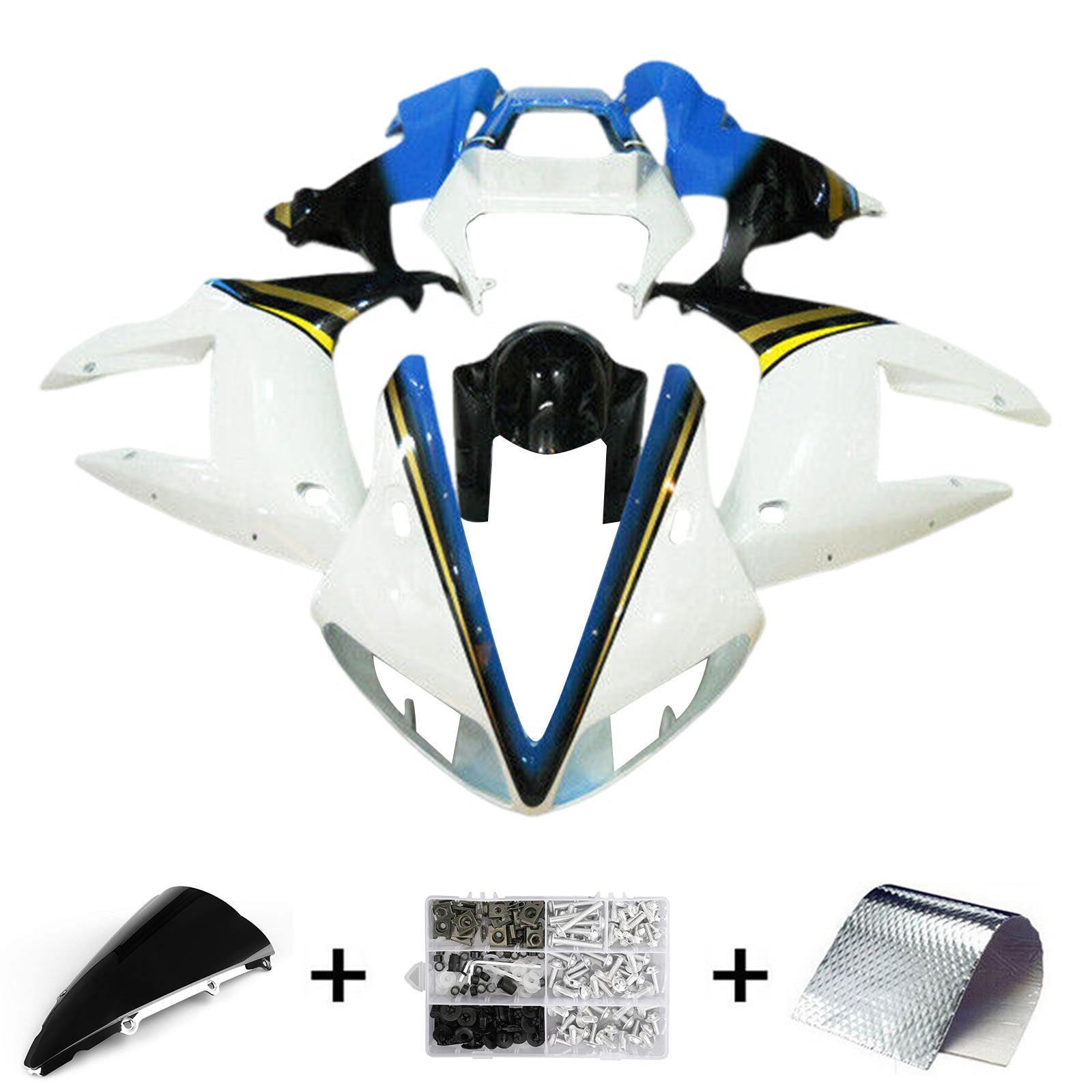 2002-2003 Yamaha YZF 1000 R1 Kit de carenado de inyección Carrocería de plástico ABS