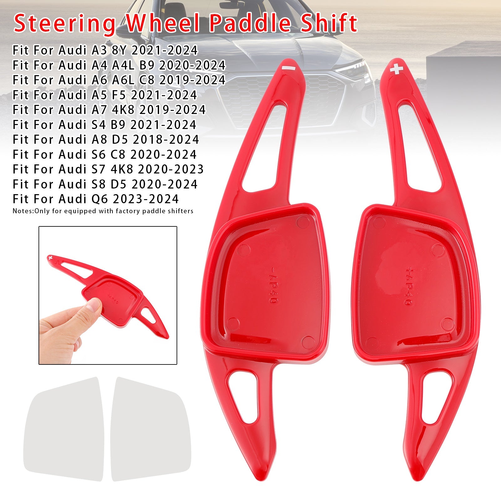 Volante de dirección de la extensión del cambio de velocidad para Audi A3 A4 A6