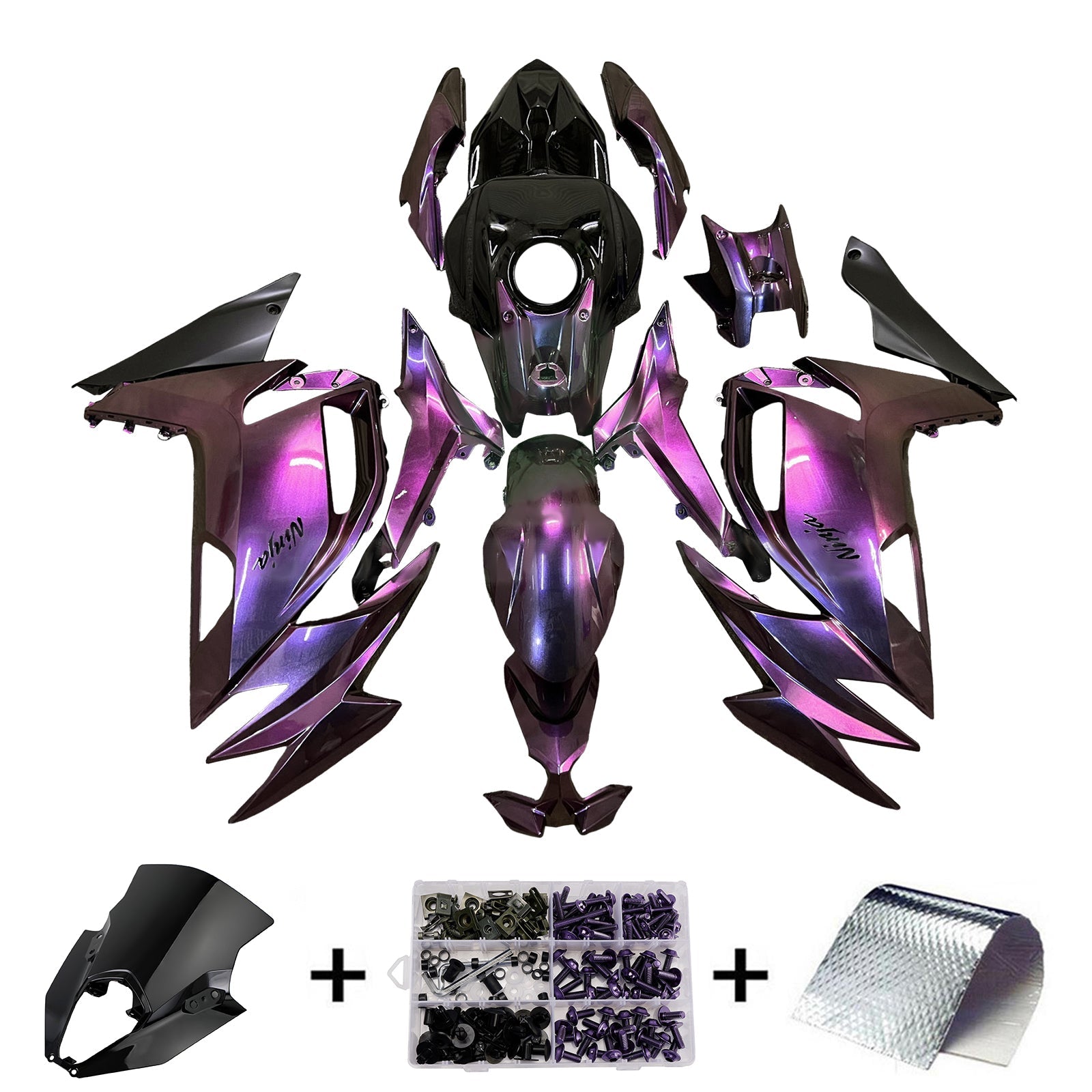Kit di carenatura per iniezione ABS per Kawasaki ER-6F Ninja650 2020-2025