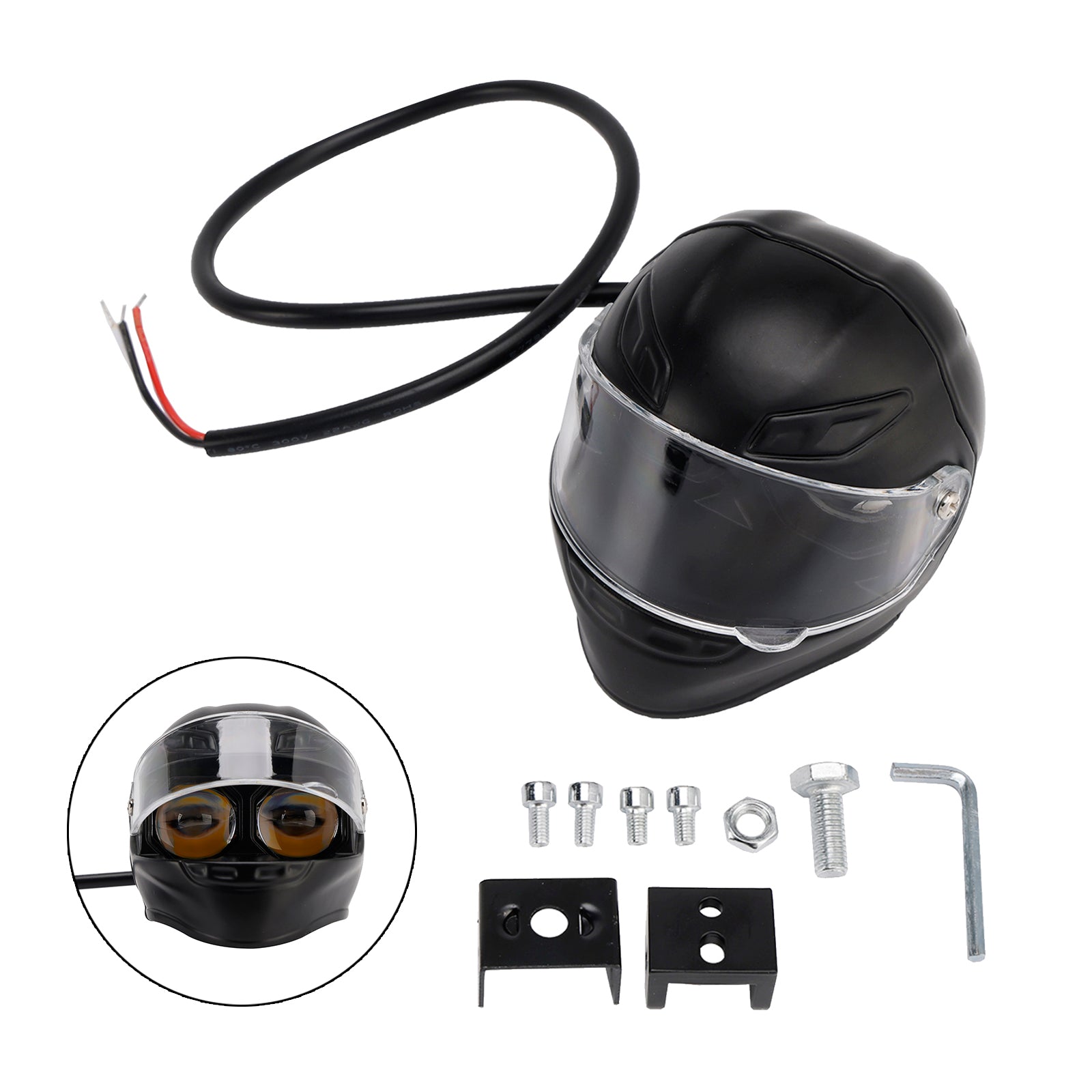 Faro LED 20W per scooter elettrico, 2000 lm, impermeabile e luminoso, per moto.