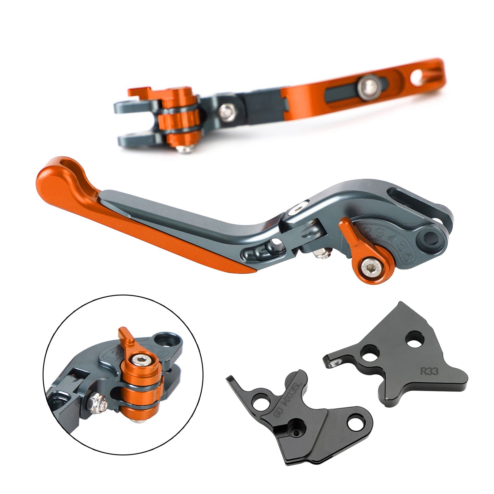 Leva del freno frizione regolabile per Yamaha YBR125 2005-2014