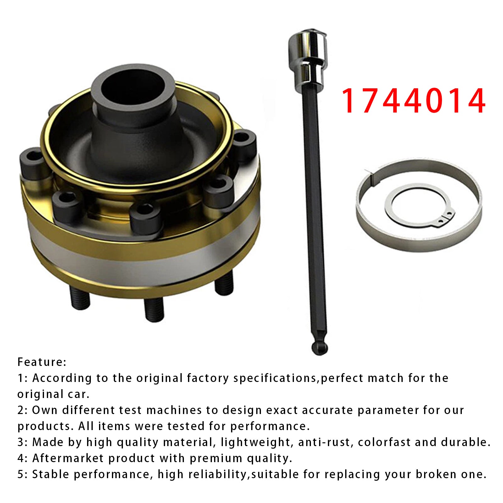 Kit de joint homocinétique 1744014 pour JK Wrangler