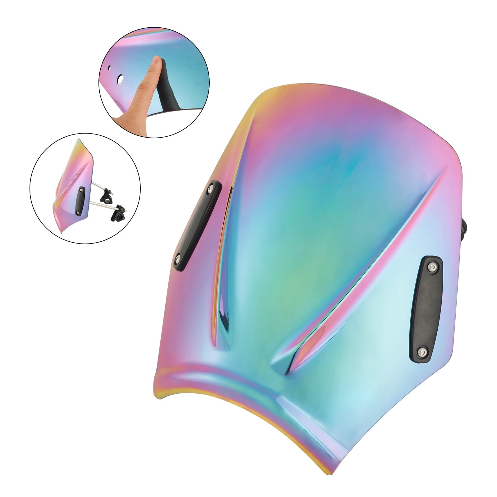 Moto con manubrio 22 mm/7/8 "Vidone del parabrezza universale