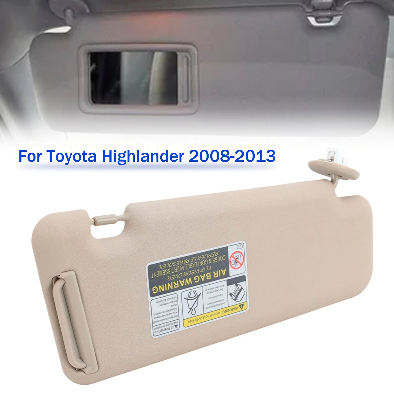 BEIGE Sunshine sinistro per la Toyota Highlander 2008-2013 74320-48500-E0