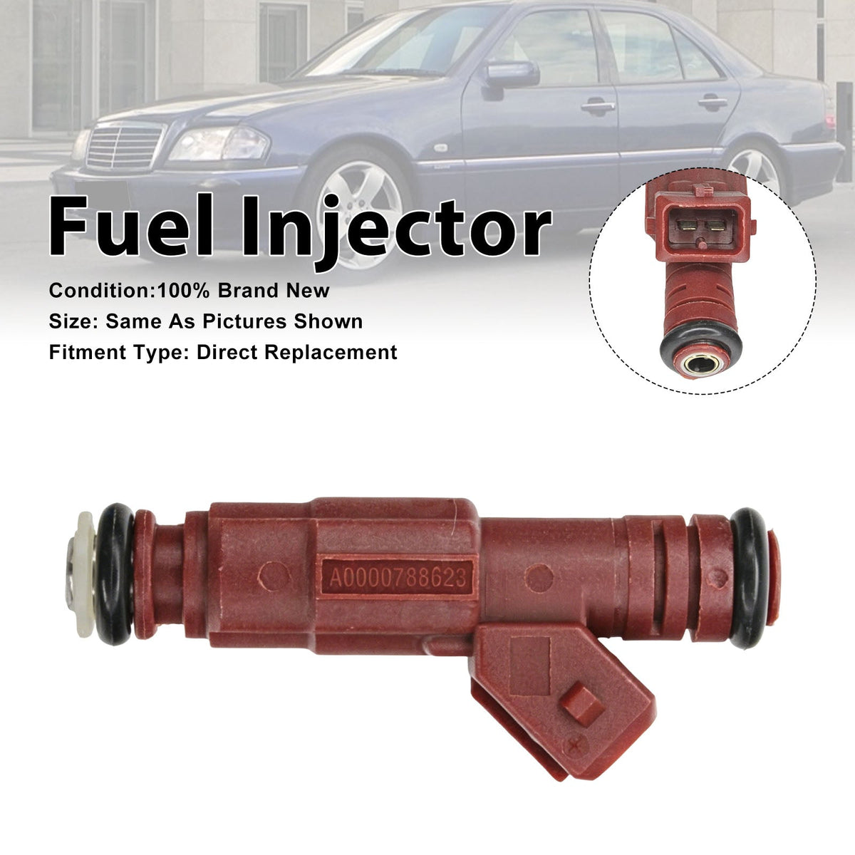 1x Brandstofinjector voor Mercedes-Benz C280 1997 E320 1994-1997 0280155757