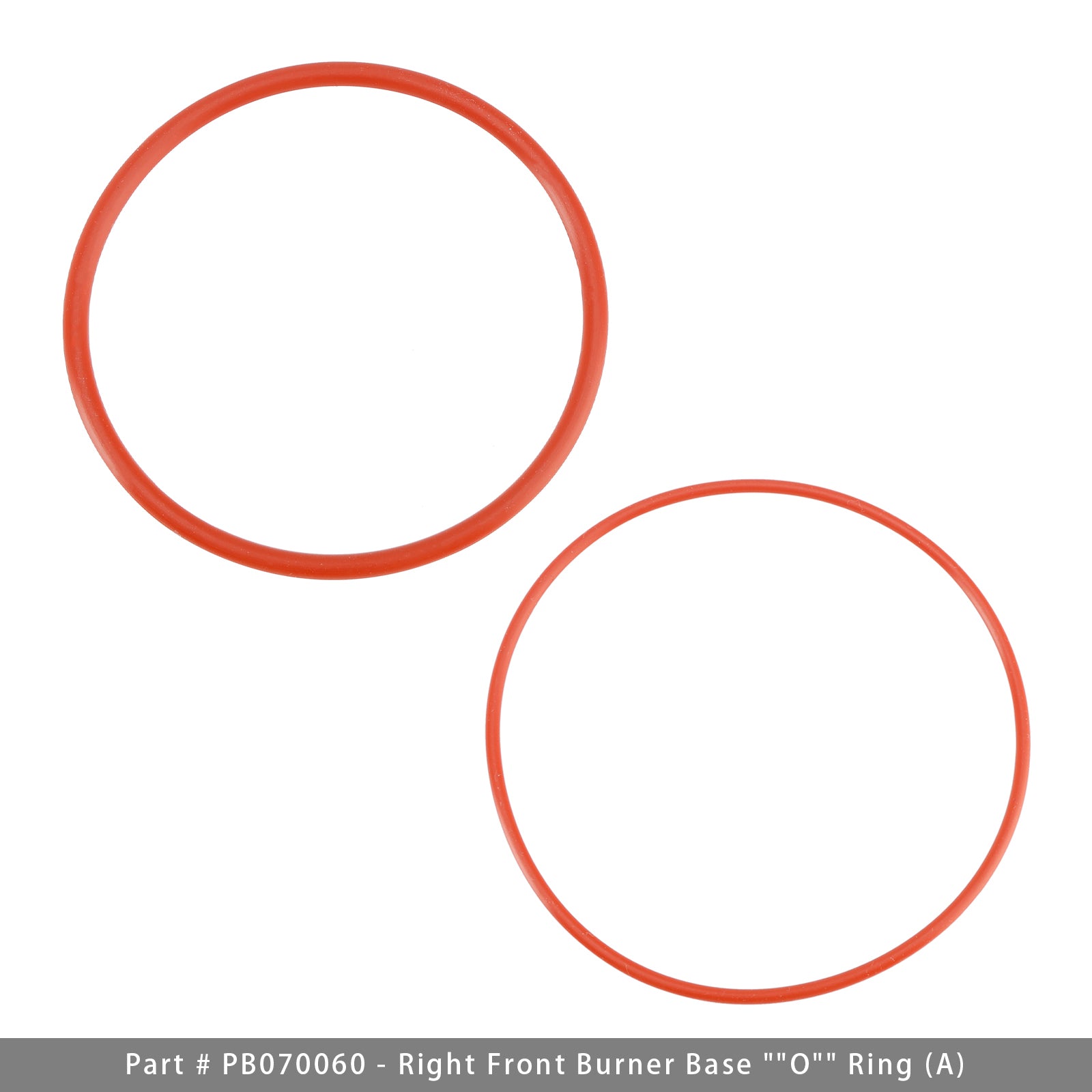 PB070060 (A) y PB070063 (D) Juego de juntas tóricas para base de quemador, 2 piezas