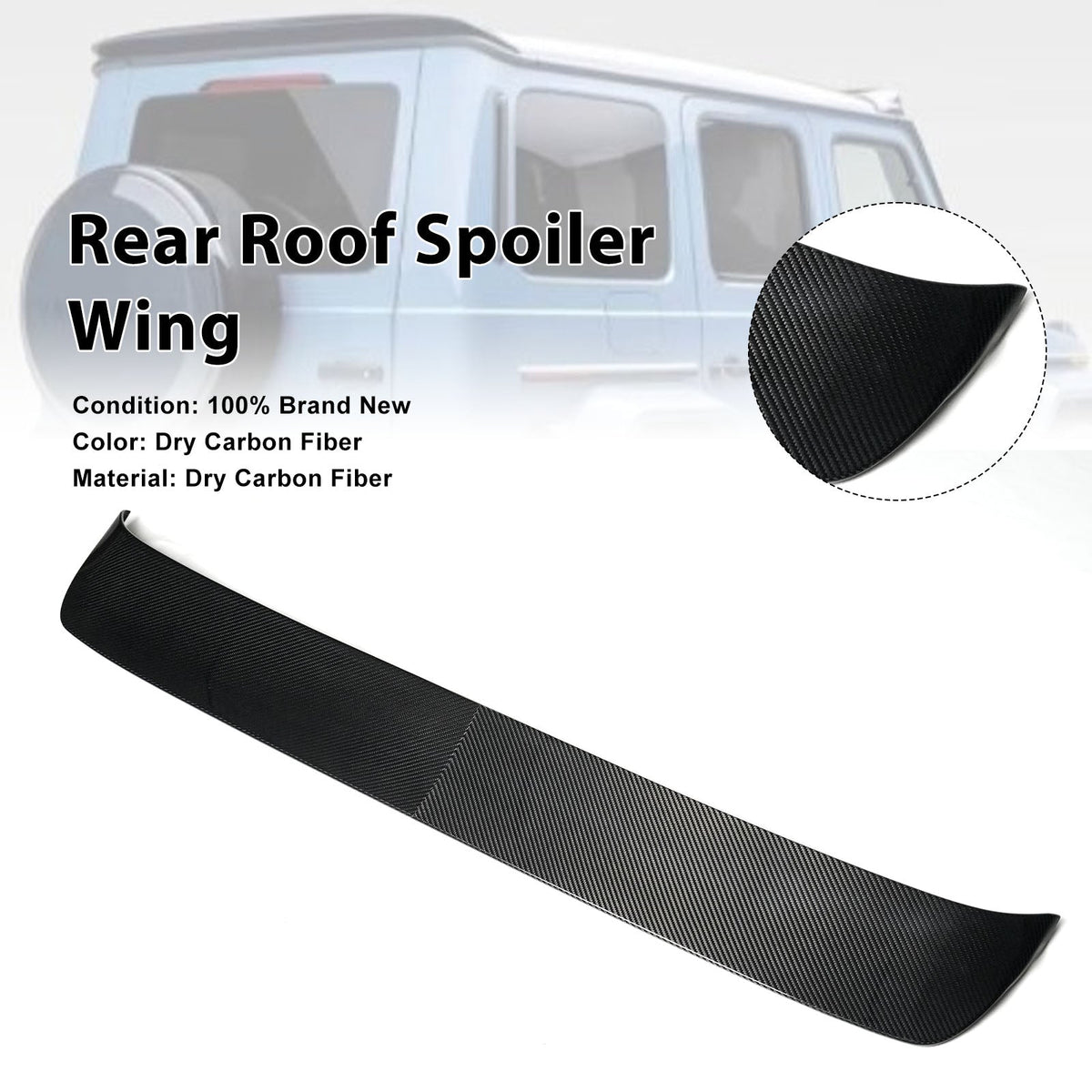 Heckdachspoiler aus Kohlefaser für Mercedes-Benz G-Klasse W465 (ab 2025), Stil M.