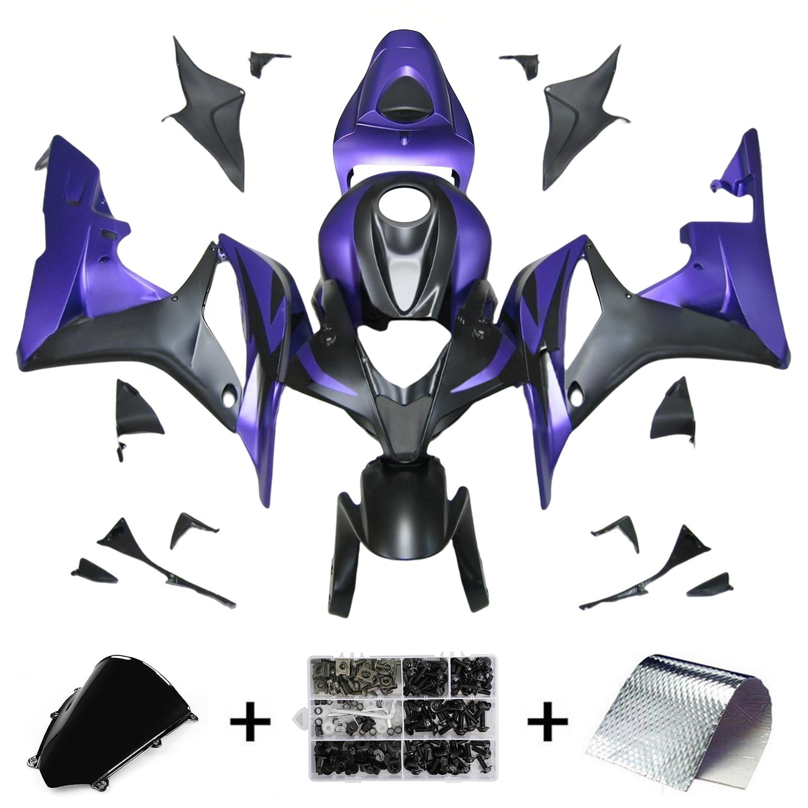 Kit de carénage à injection en plastique ABS pour Honda CBR600RR 2007-2008 F5