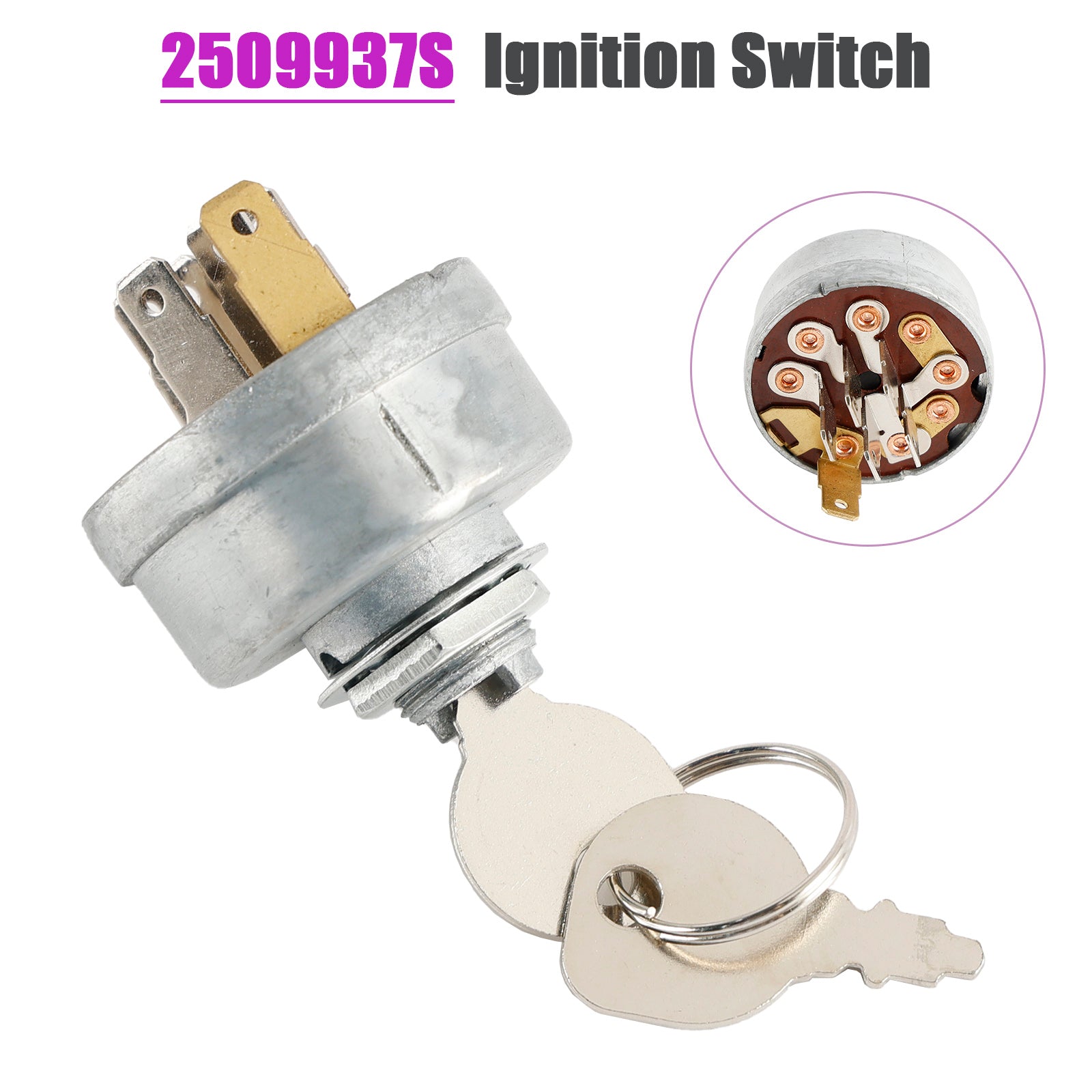 Interrupteur d'allumage pour tondeuses Kohler 25 099 37-S 2509937S 25 099 32-S 2509932S