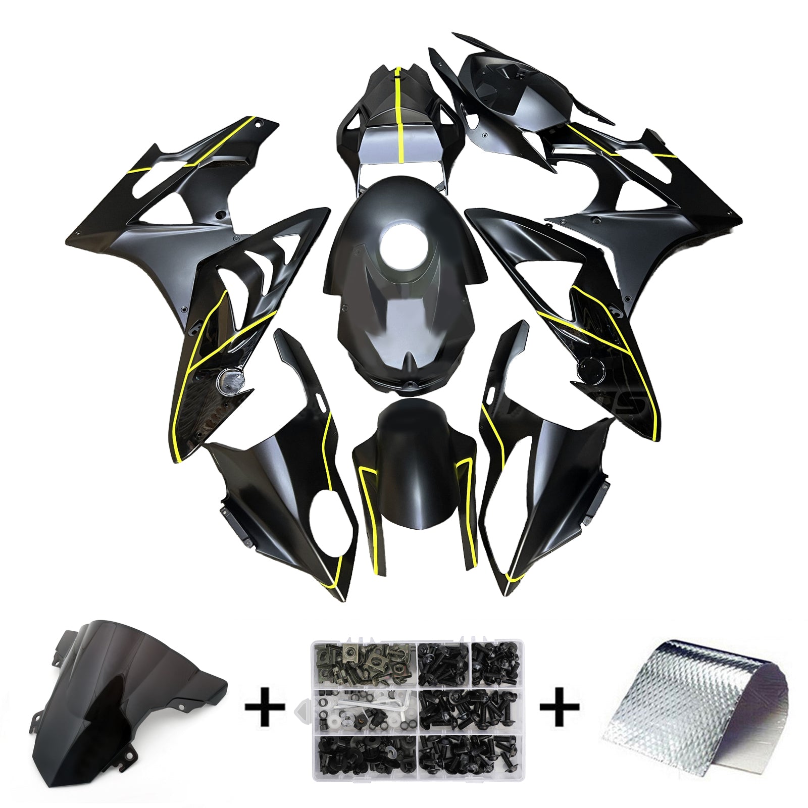Kit de carénage d'injection pour BMW S1000RR 2017-2018 Carrosserie Plastique ABS