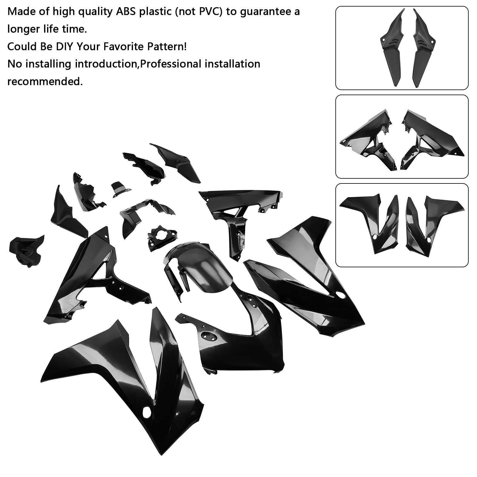 Carénage de carrosserie injection non peint pour Honda CBR650R 2024-2025