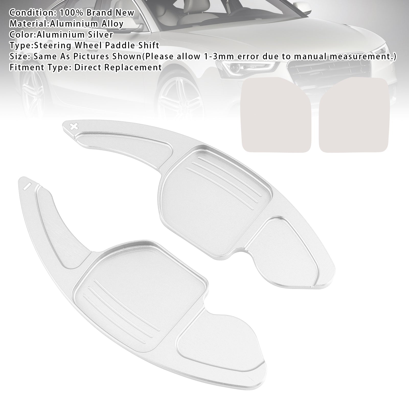 Extension de palettes de changement de vitesse au volant pour Audi A3 A4 A5 A6 A8