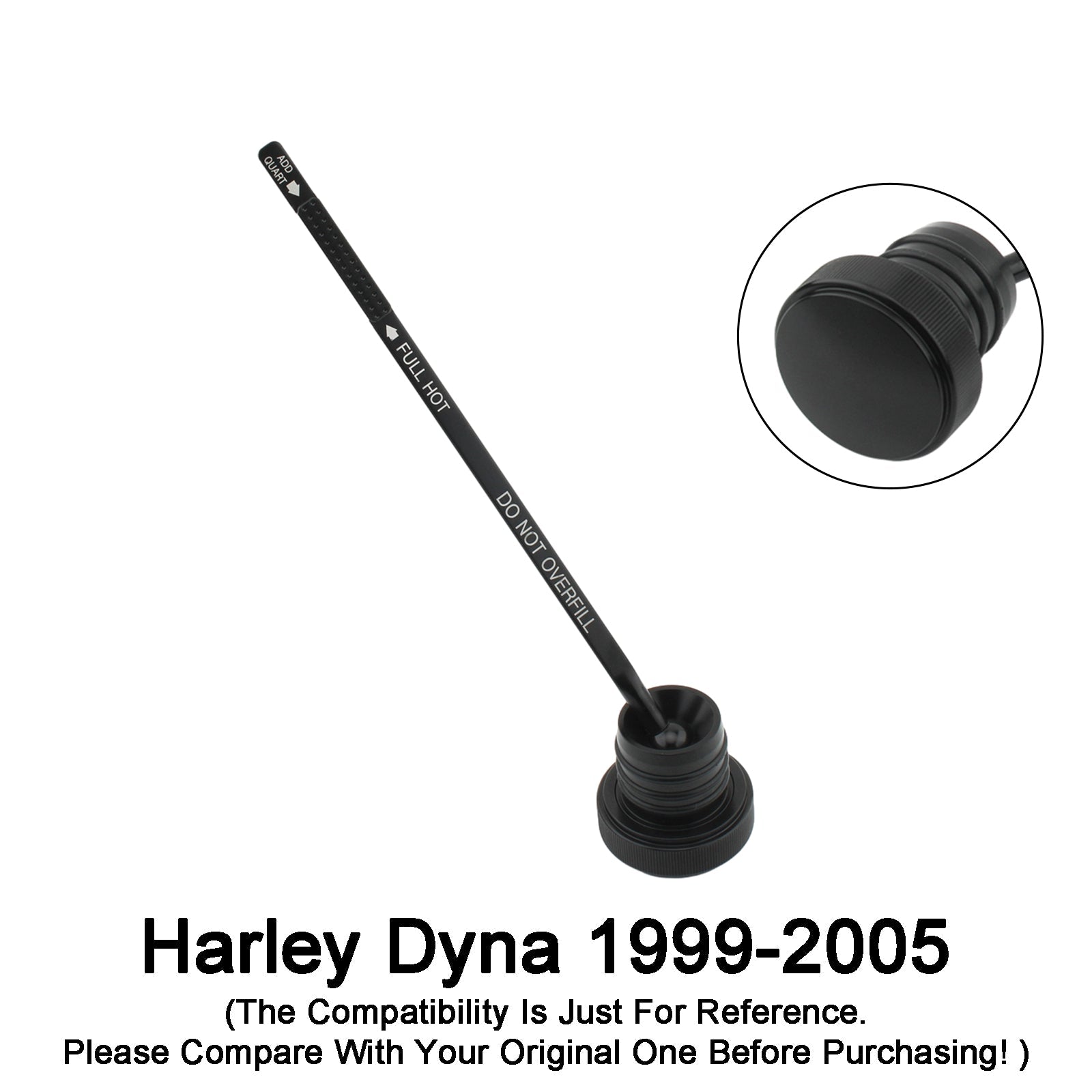 Tapa del tanque de medidor de aceite, 0710 Stopper-0150 para súper glidio FXDX FXDL DYNA 99-05