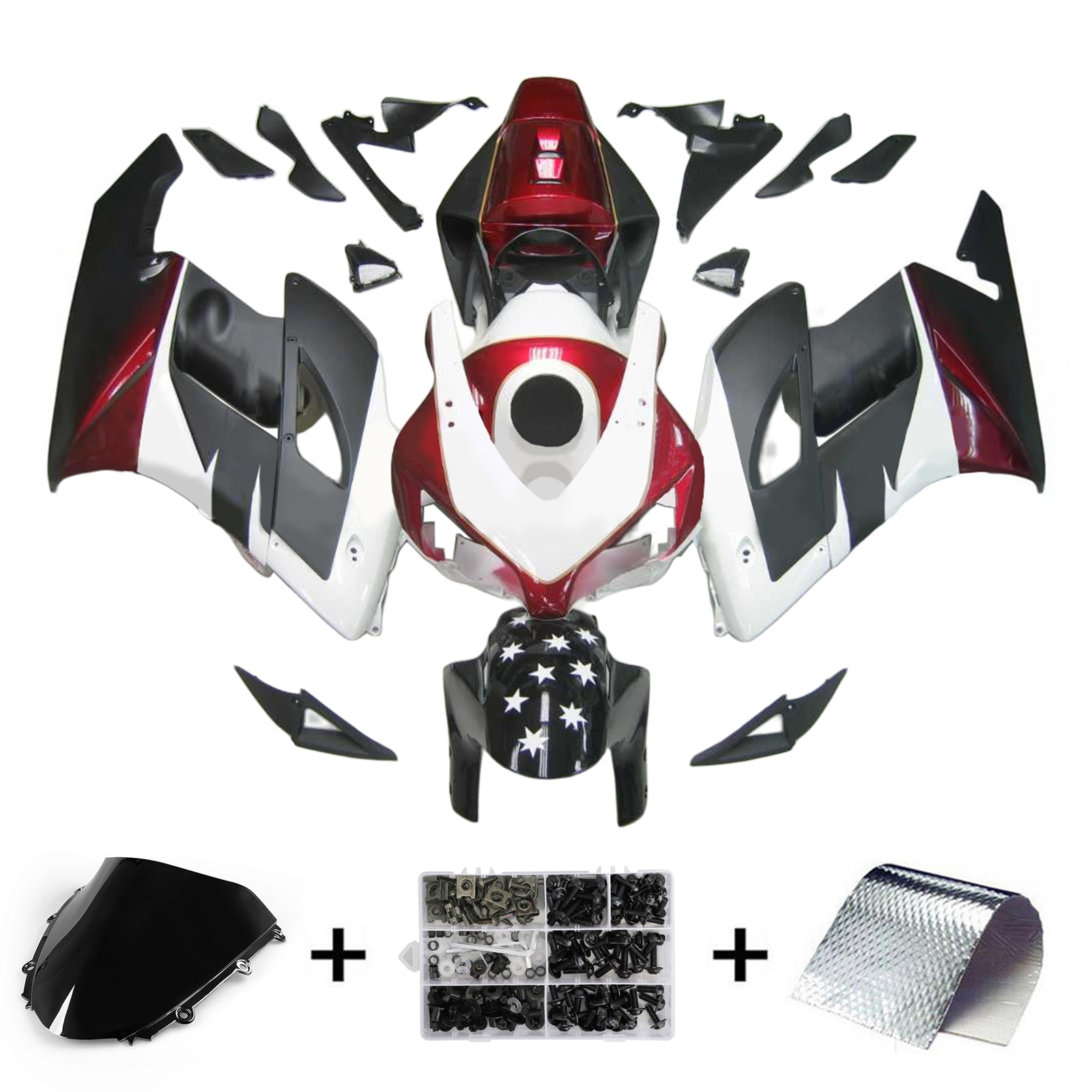 Kit de carénage par injection, carrosserie en plastique ABS pour Honda CBR1000RR 2004-2005