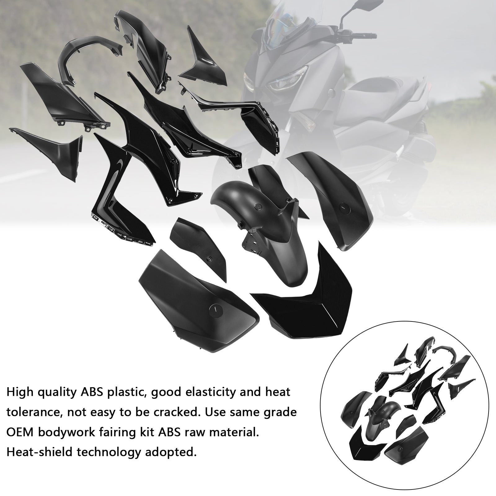 Kit de carénage de carrosserie ABS par injection pour Yamaha X-MAX 300 XMAX 2023-2024