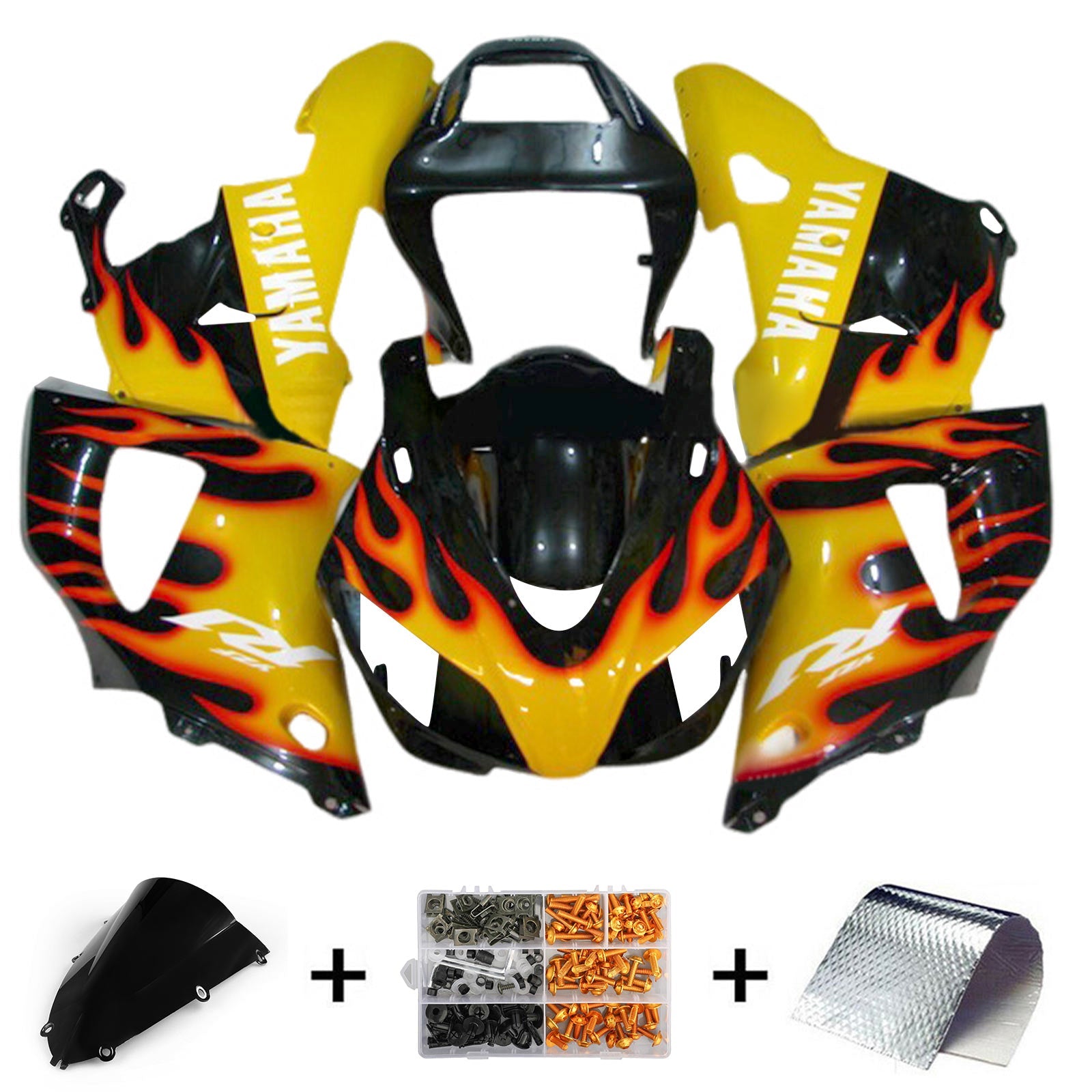 Kit carenatura iniezione Yamaha YZF-R1 1998-1999 Carrozzeria in plastica ABS