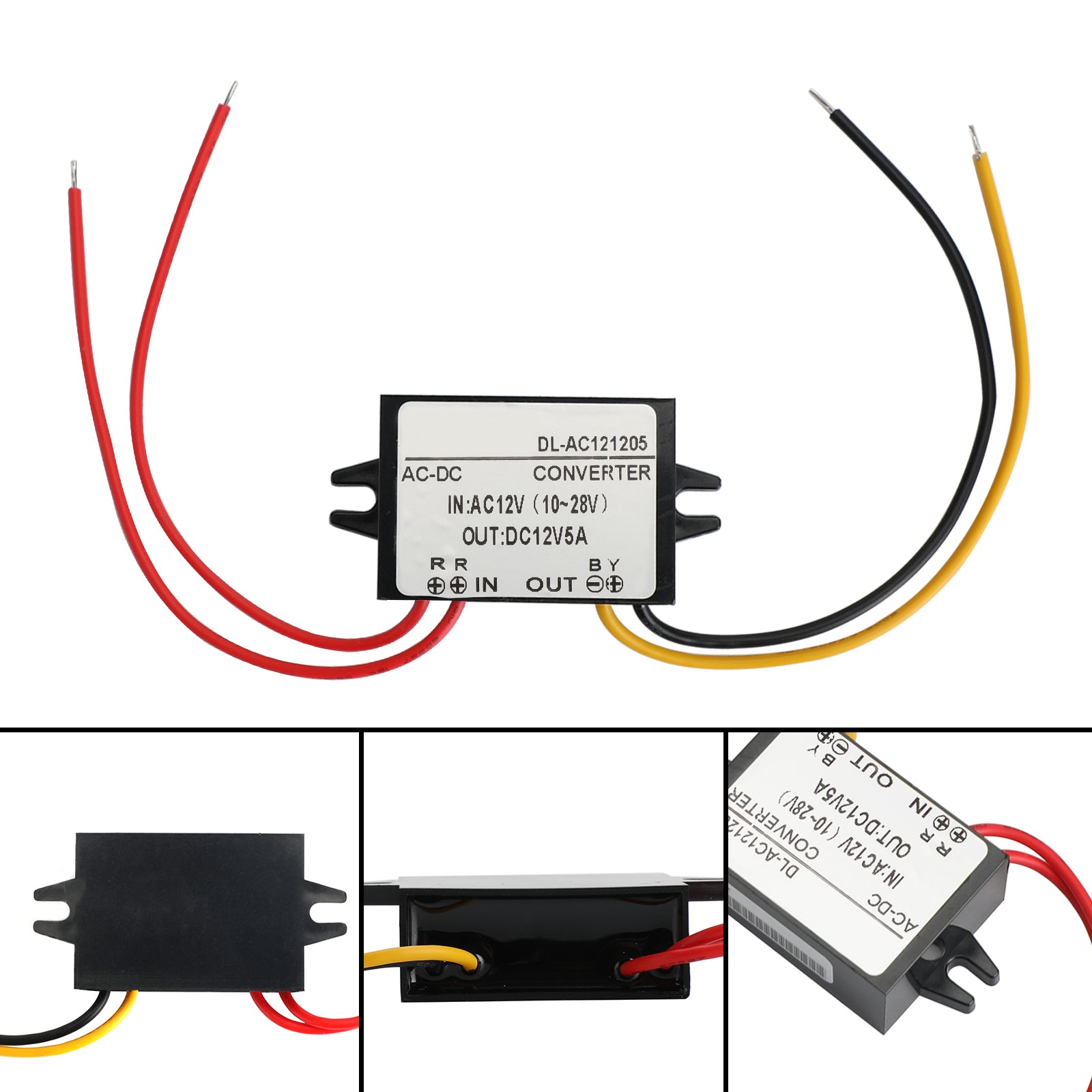 Convertisseur AC-DC 10-28V Vers 12V 3A - Module Abaisseur De Tension étanche IP67