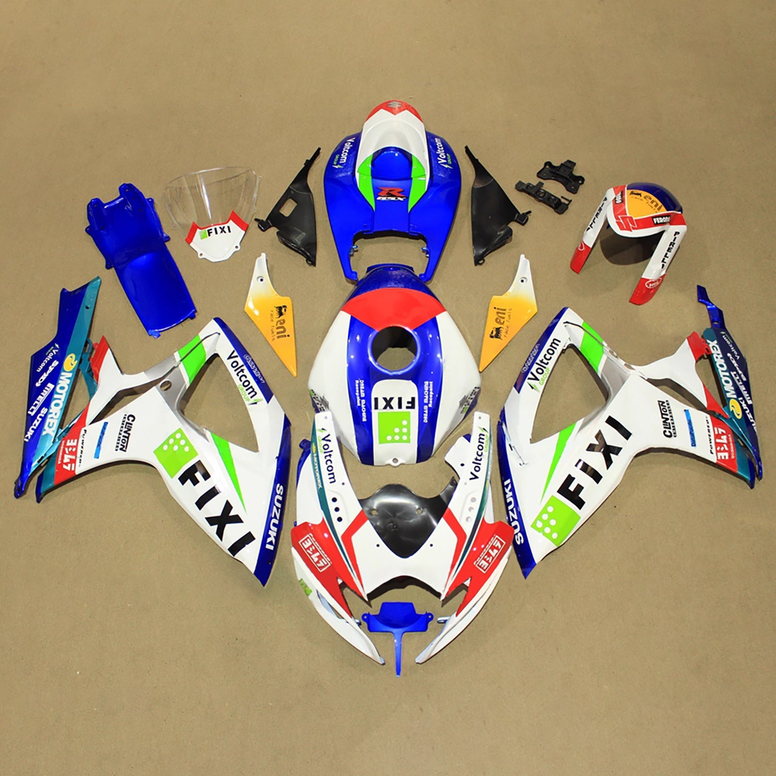 Kit de carénage injecté en plastique ABS pour Suzuki GSXR 600/750 2006-2007 K6