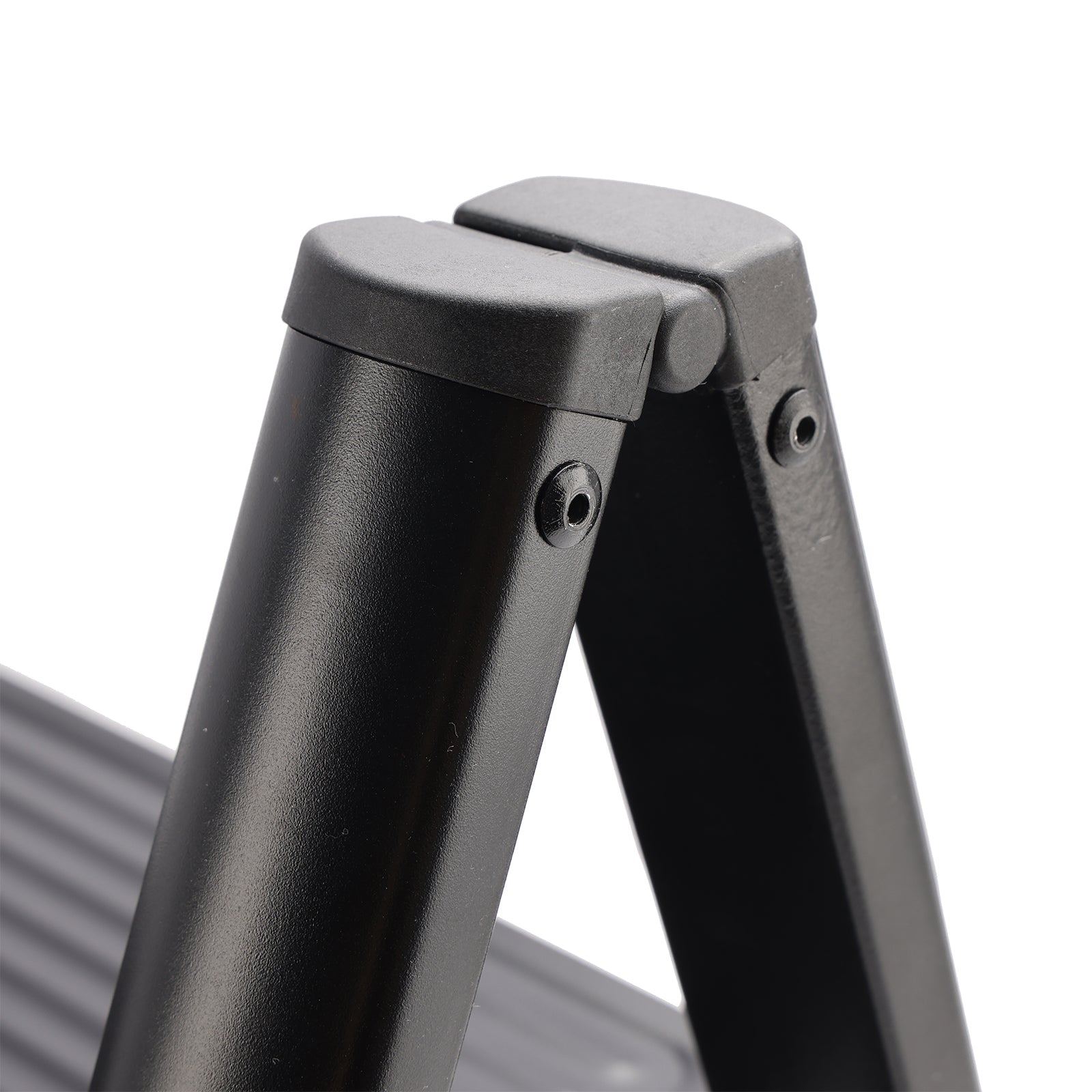 Escabeau, 2 niveaux, pliable, aluminium, large, léger, compact, échelle