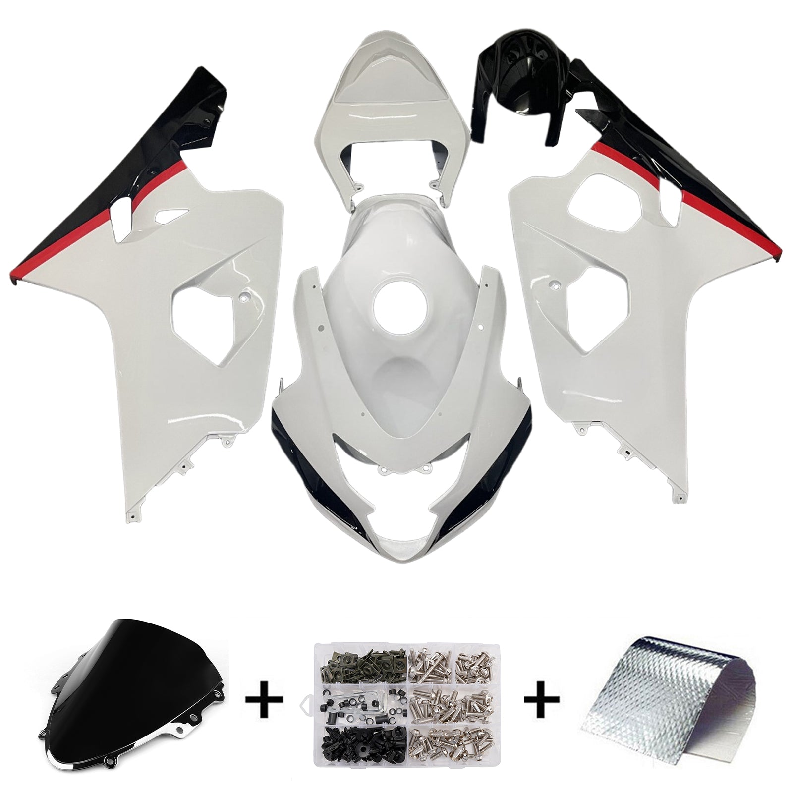 Kit de deficiencia inyectado en plástico AB para Suzuki GSXR 600/750 2004-2005 K4