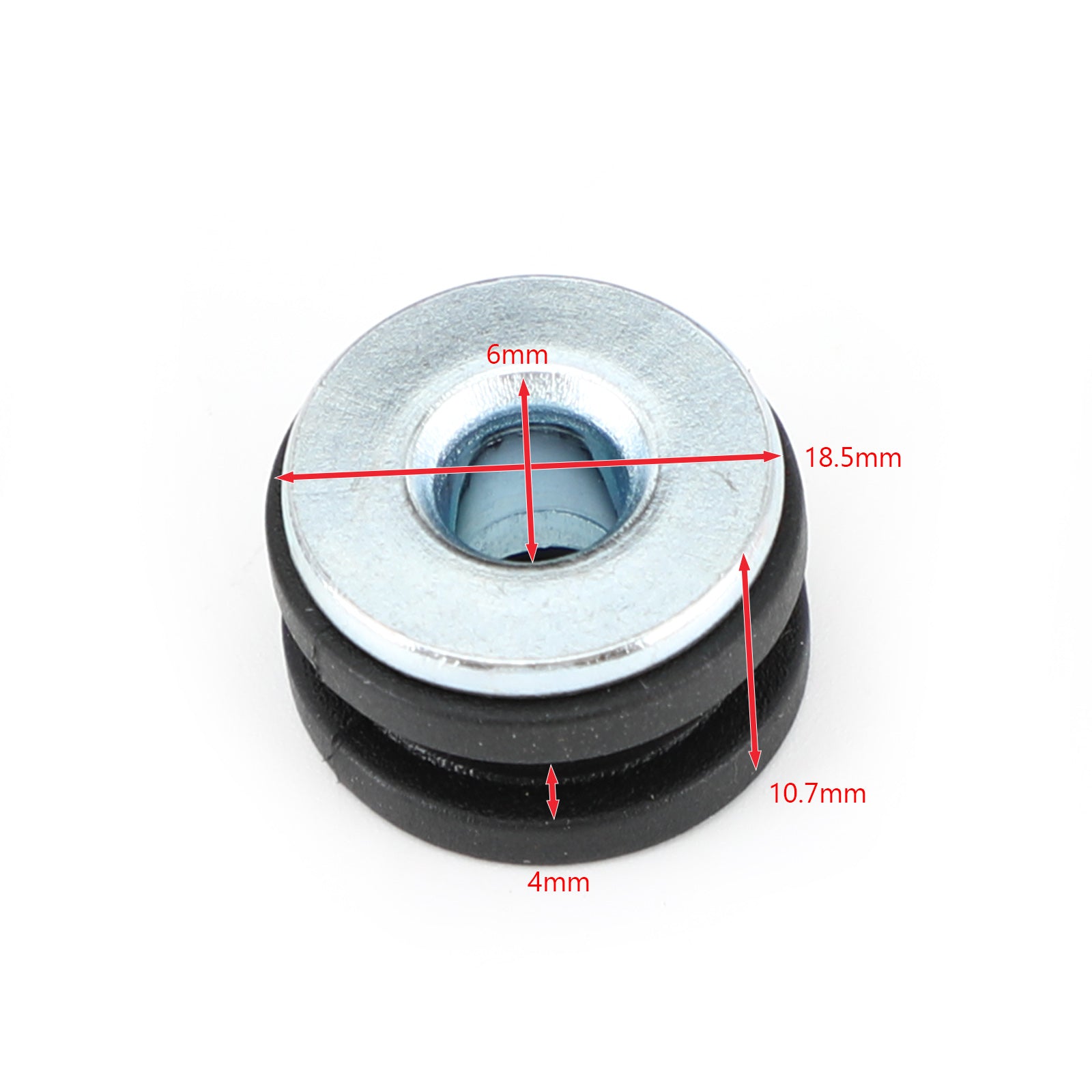 20 Pack d'Assortiment de Bagues en Caoutchouc pour Moto, Adapté au Carénage Yamaha Universel