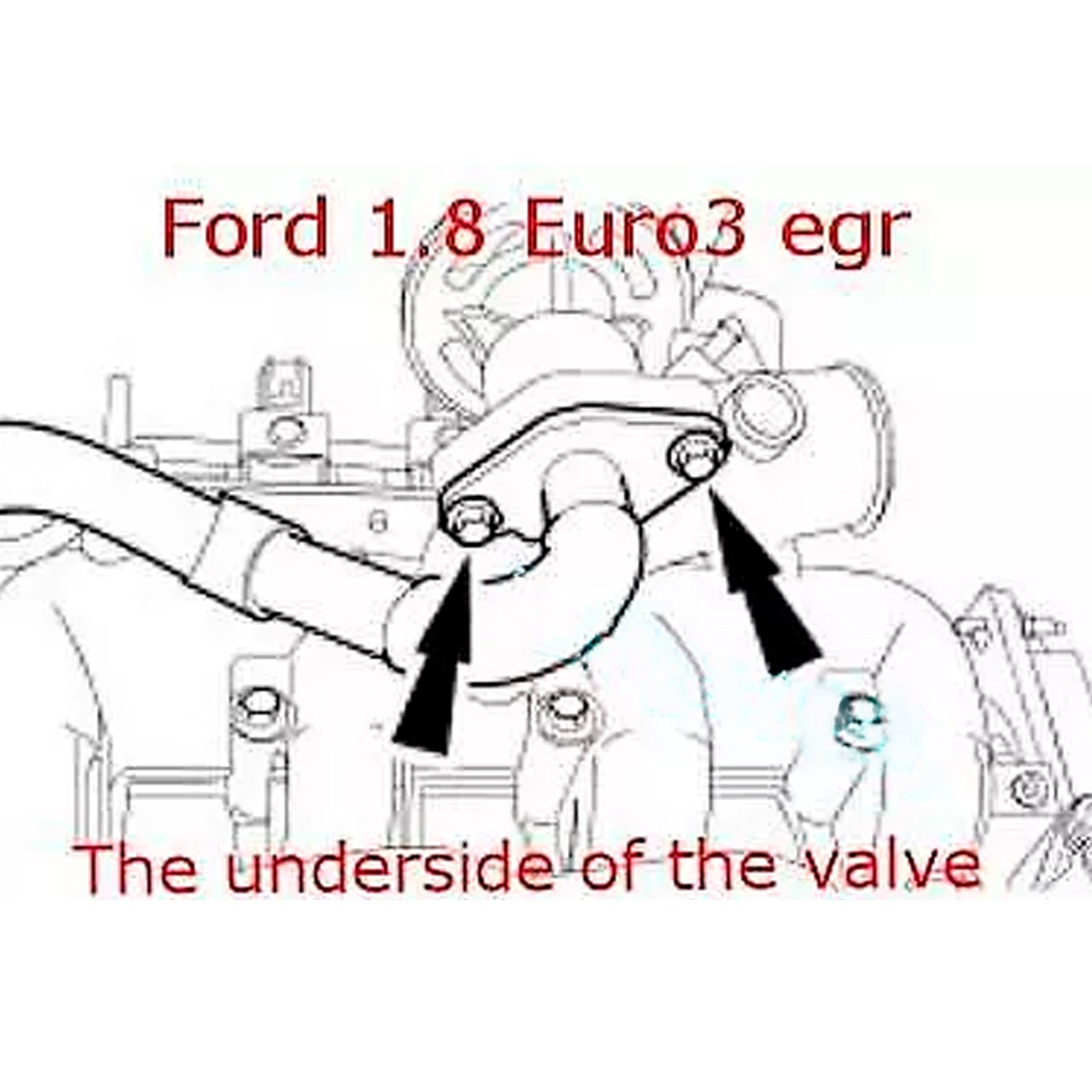 Zaślepka Zaworu EGR do Forda Euro 3 Transit Connect Focus Mondeo 1.8 TDDI TDCi